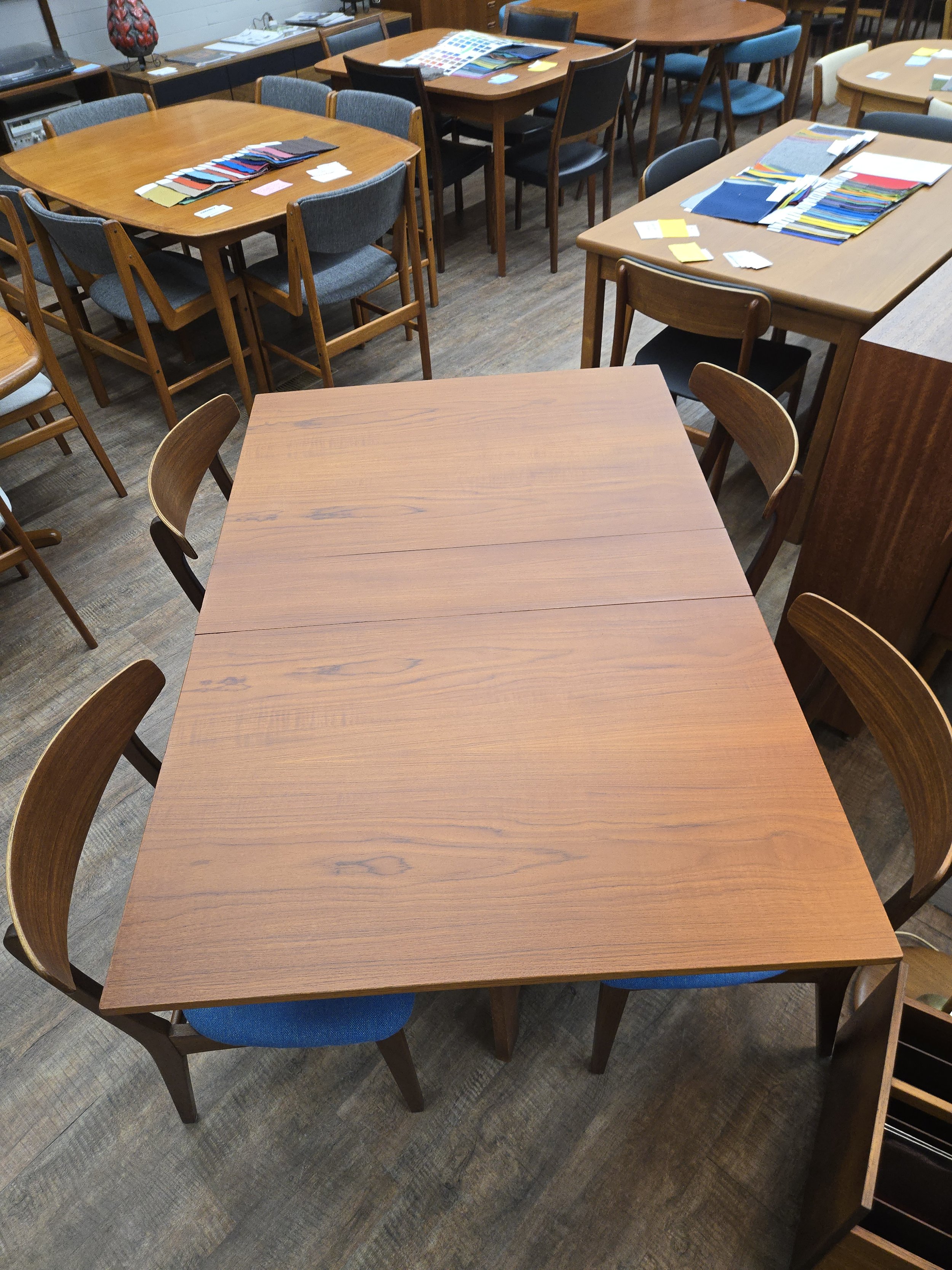 Vintage Teak Double Drop Leaf Dining Table