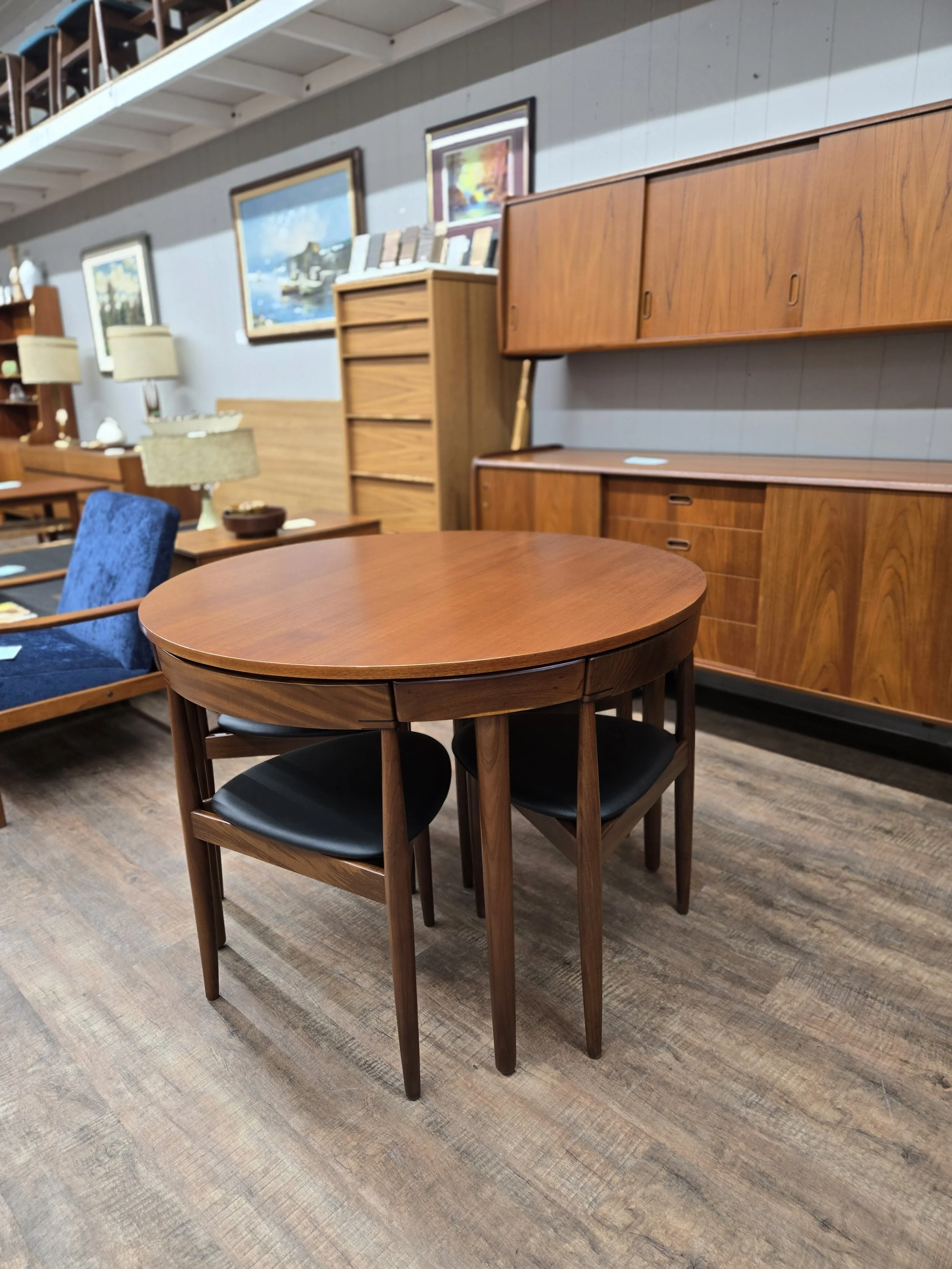 Hans Olsen Roundette Table Set in Teak