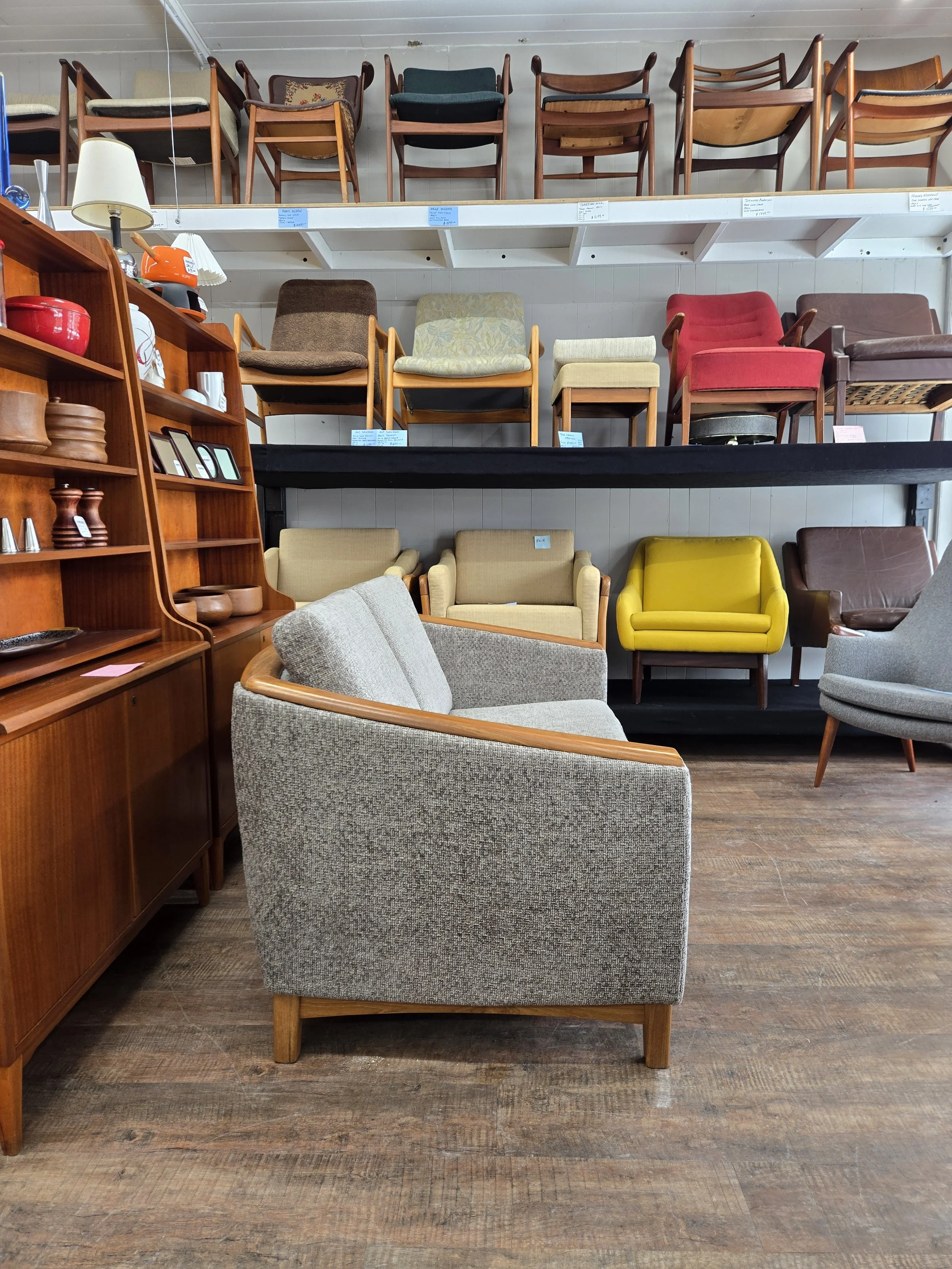 Vintage Teak Loveseat with Eco-Friendly Finish