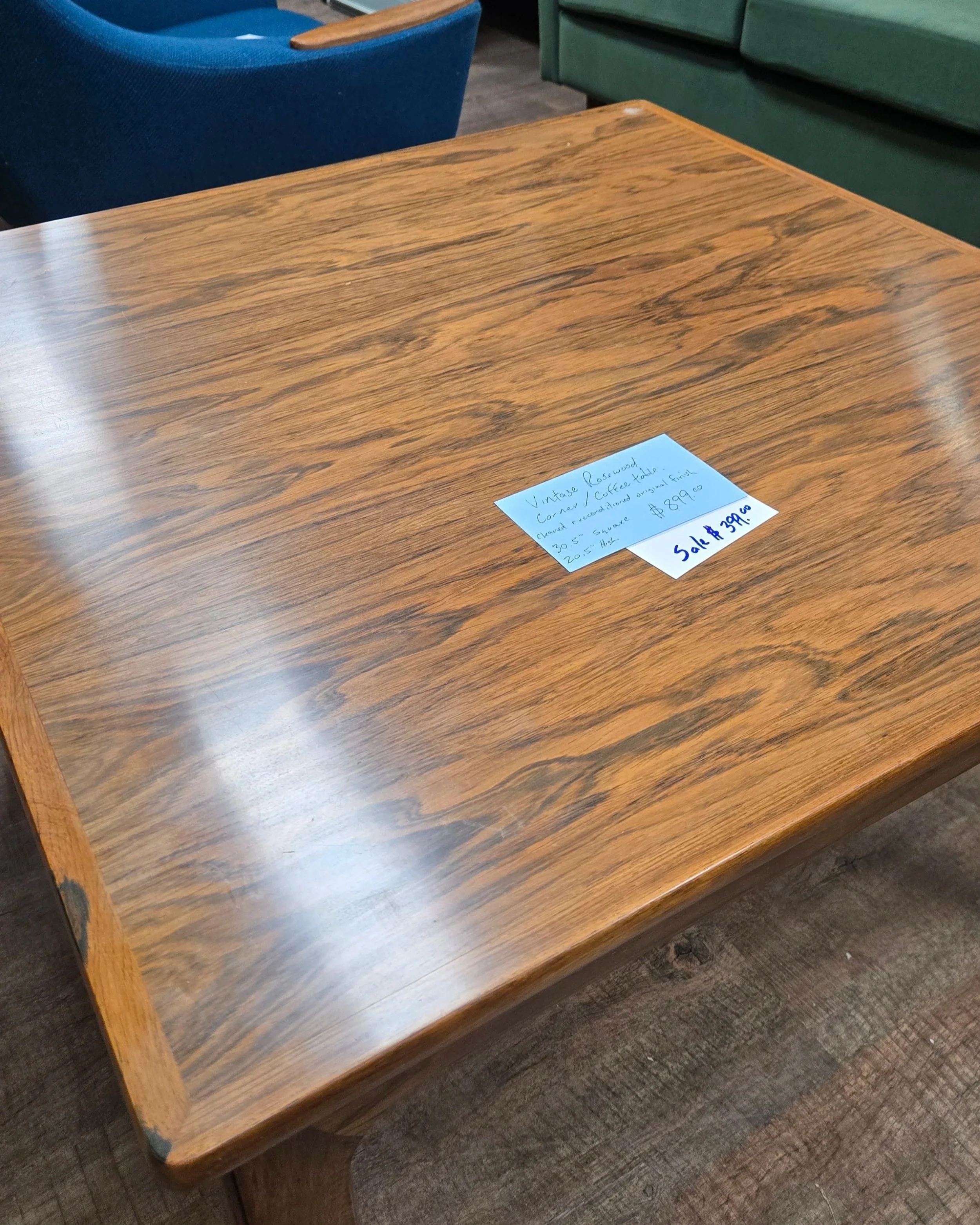 rosewood corner / coffee table