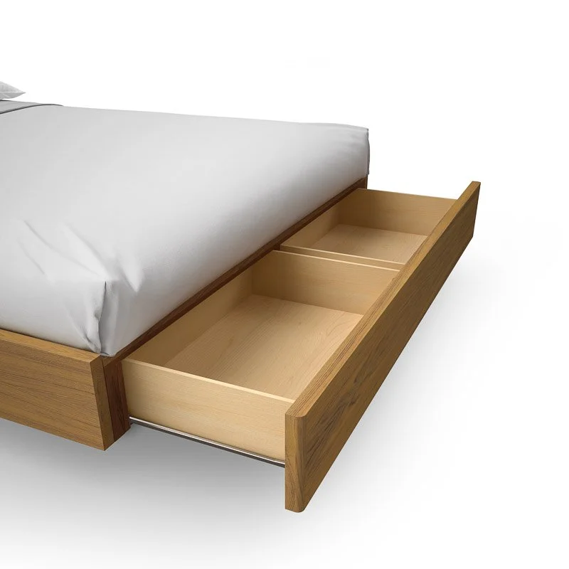 Canadian made Urbana bed in Teak
