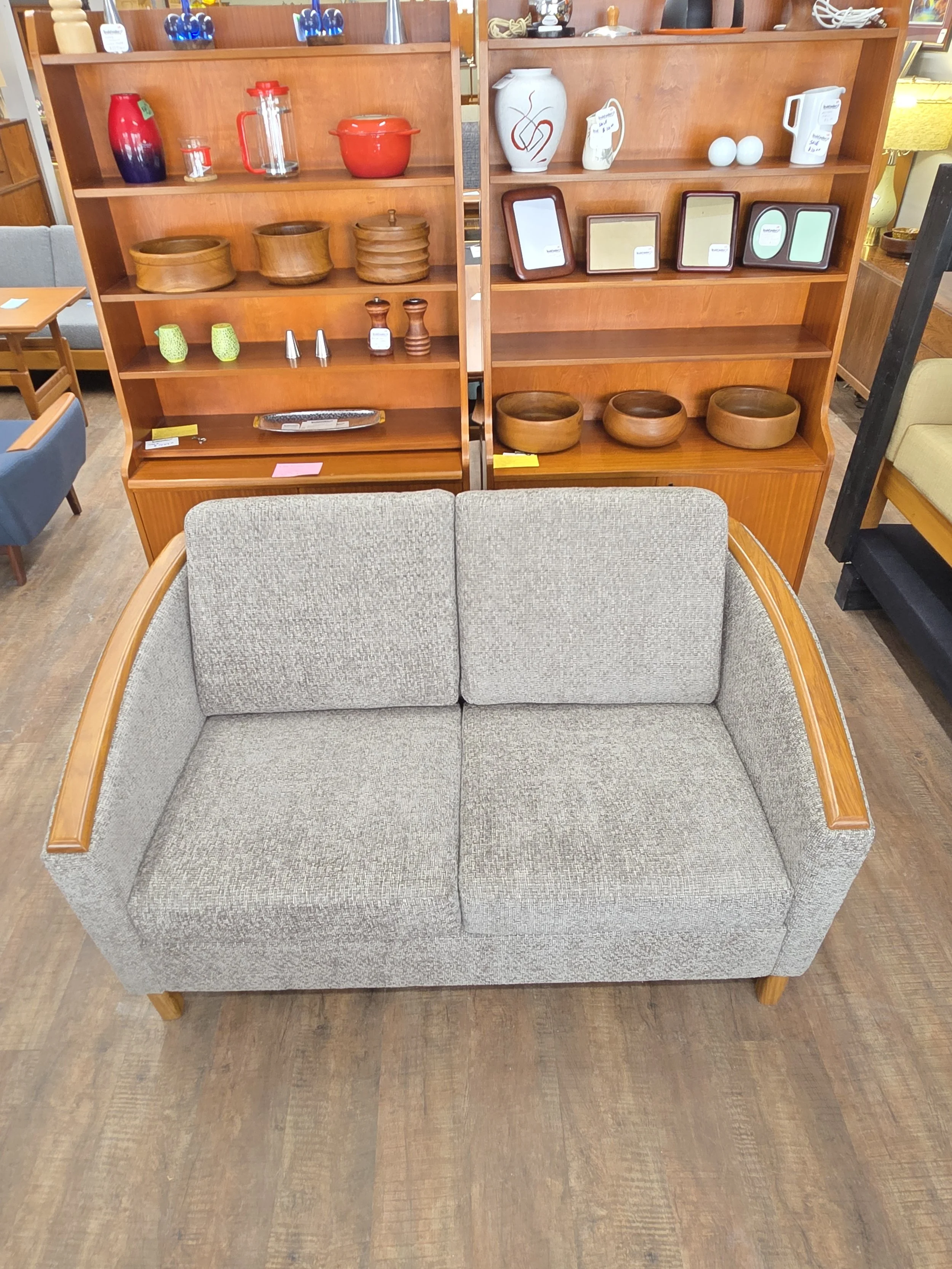 Vintage Teak Loveseat with Eco-Friendly Finish