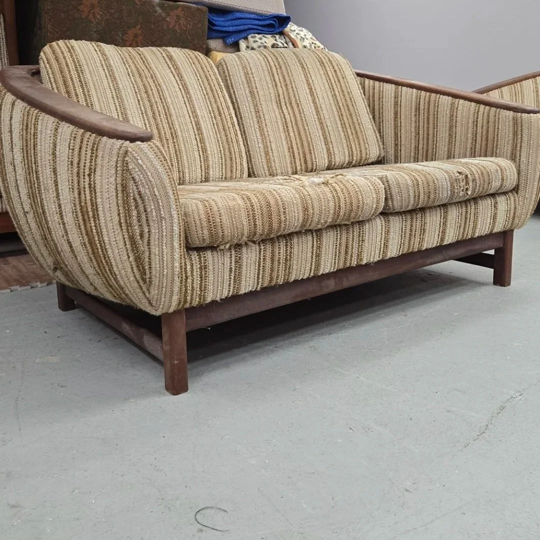 R Huber Barrel Loveseat