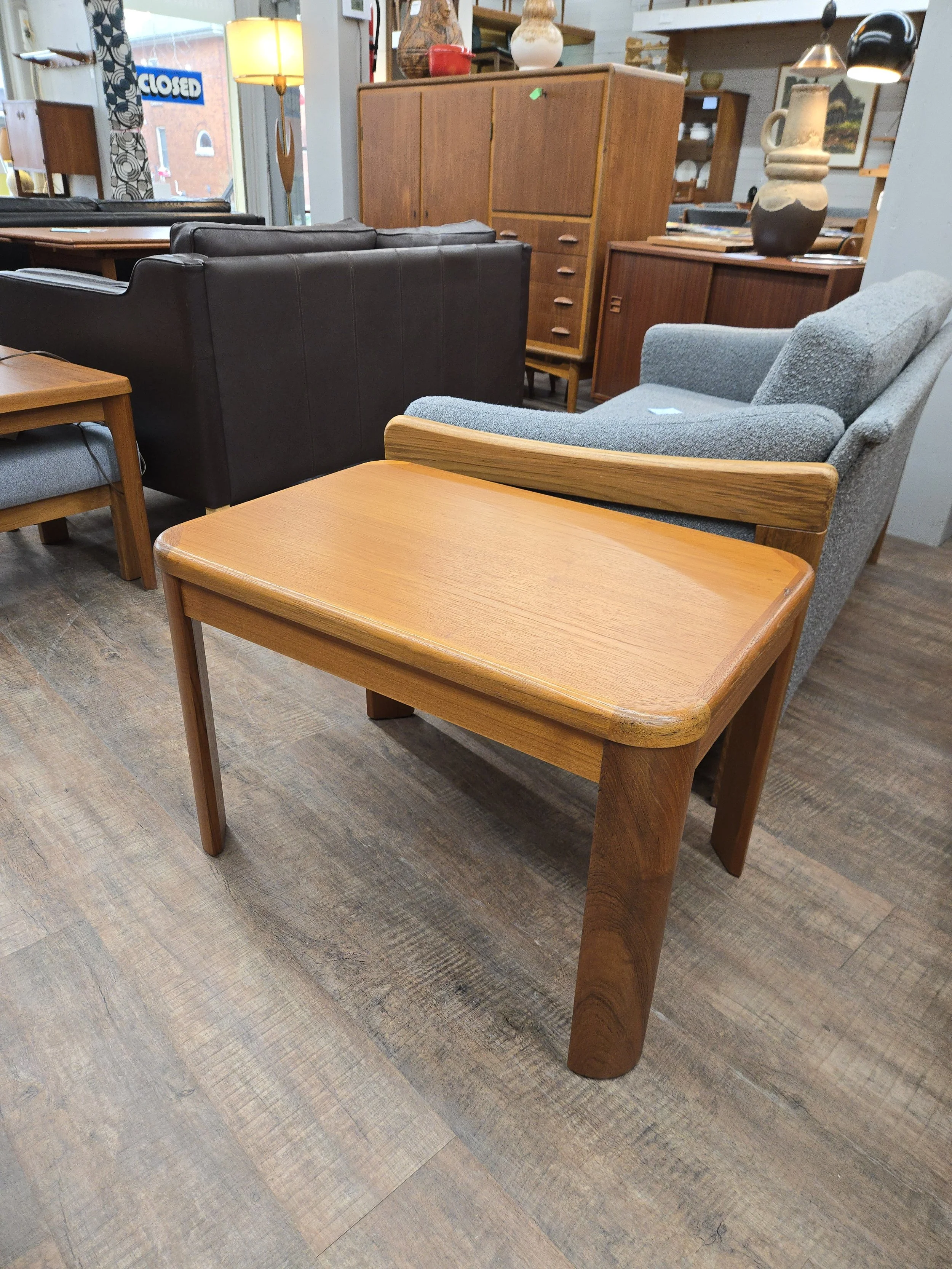 Vintage Teak End Table with Eco Finish
