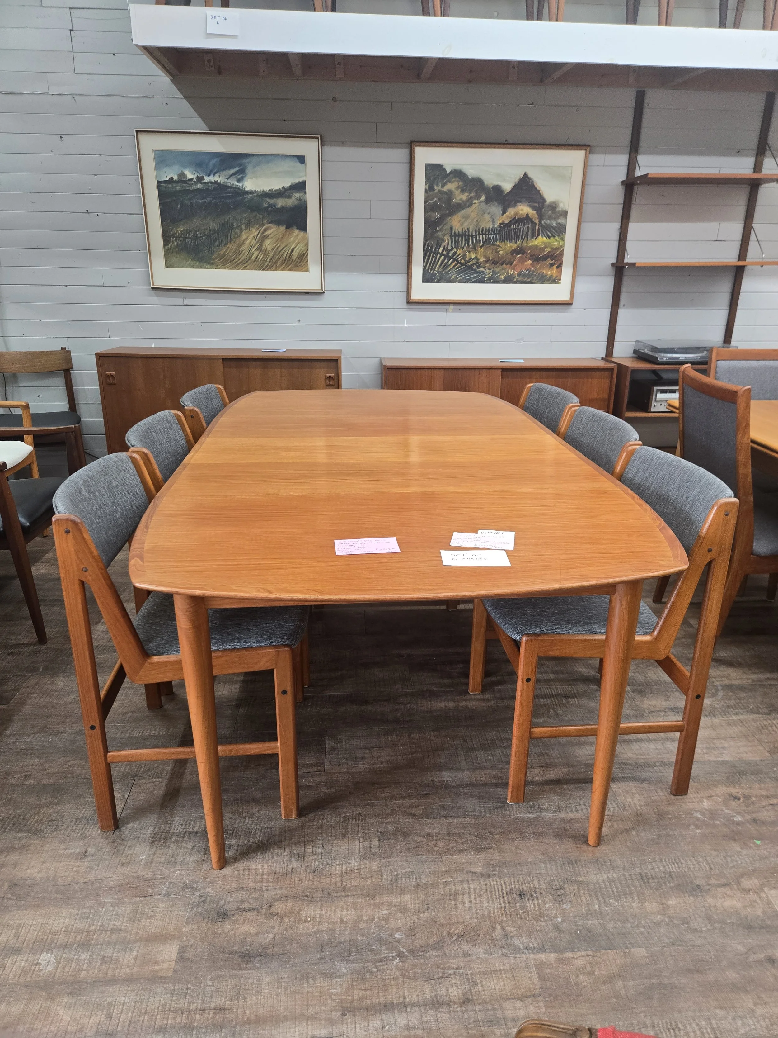 Teak dining table by Rastad & Relling for Gustav Bahus