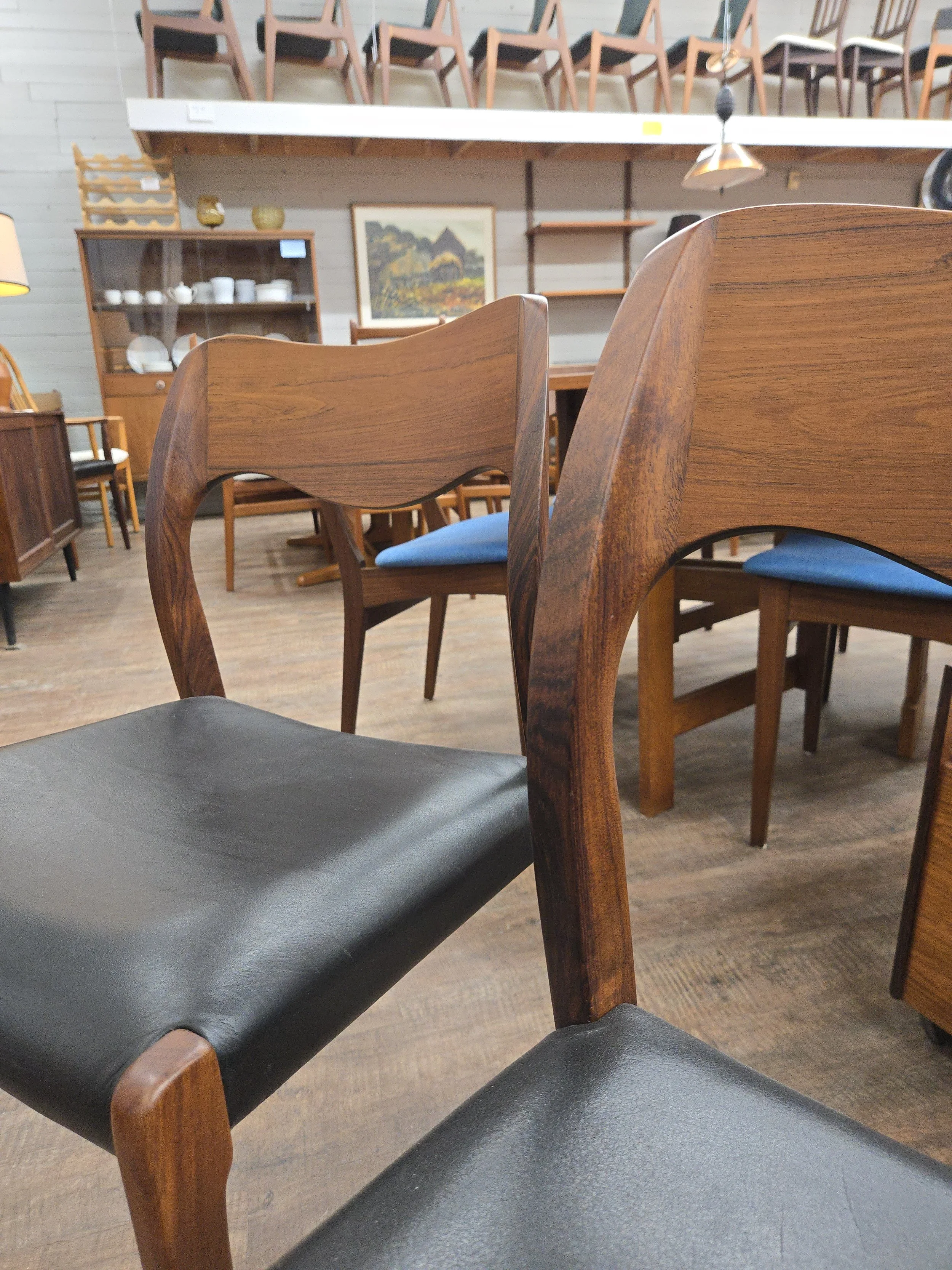 6 Rosewood Model 71 Dining Chairs