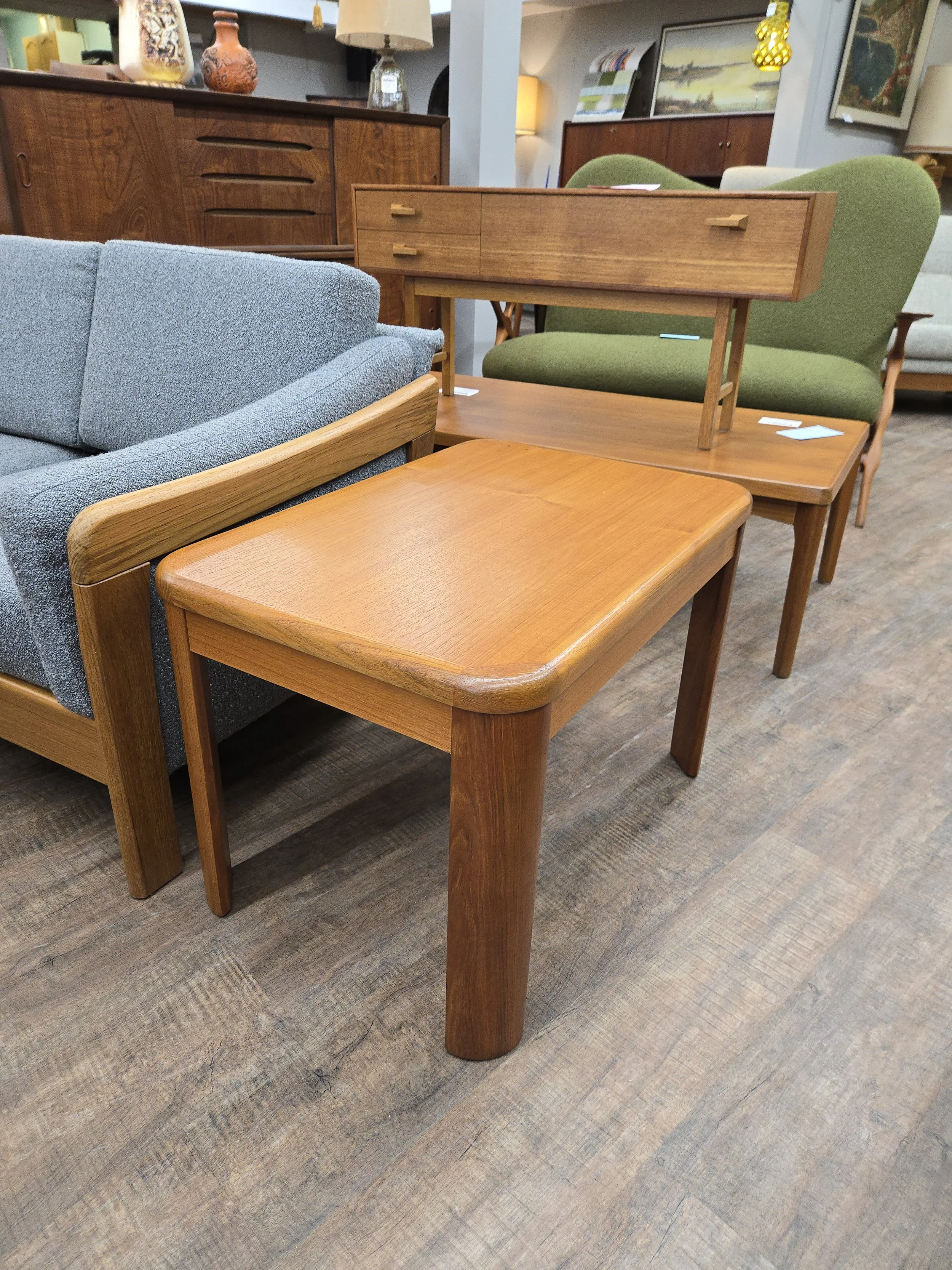 Vintage Teak End Table with Eco Finish
