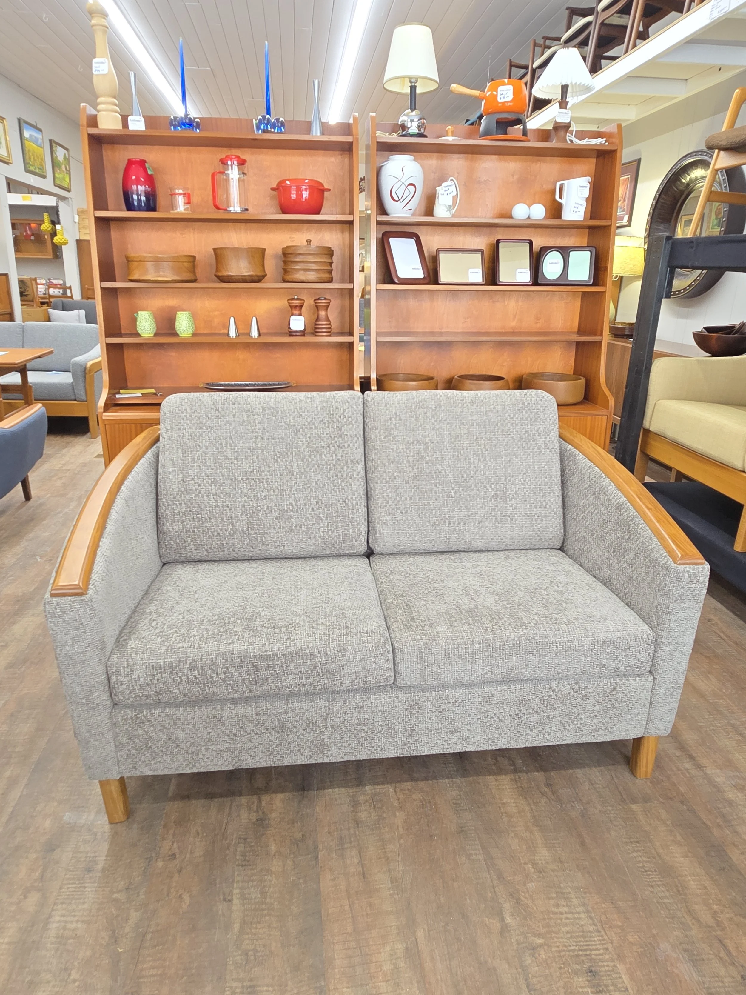 Vintage Teak Loveseat with Eco-Friendly Finish