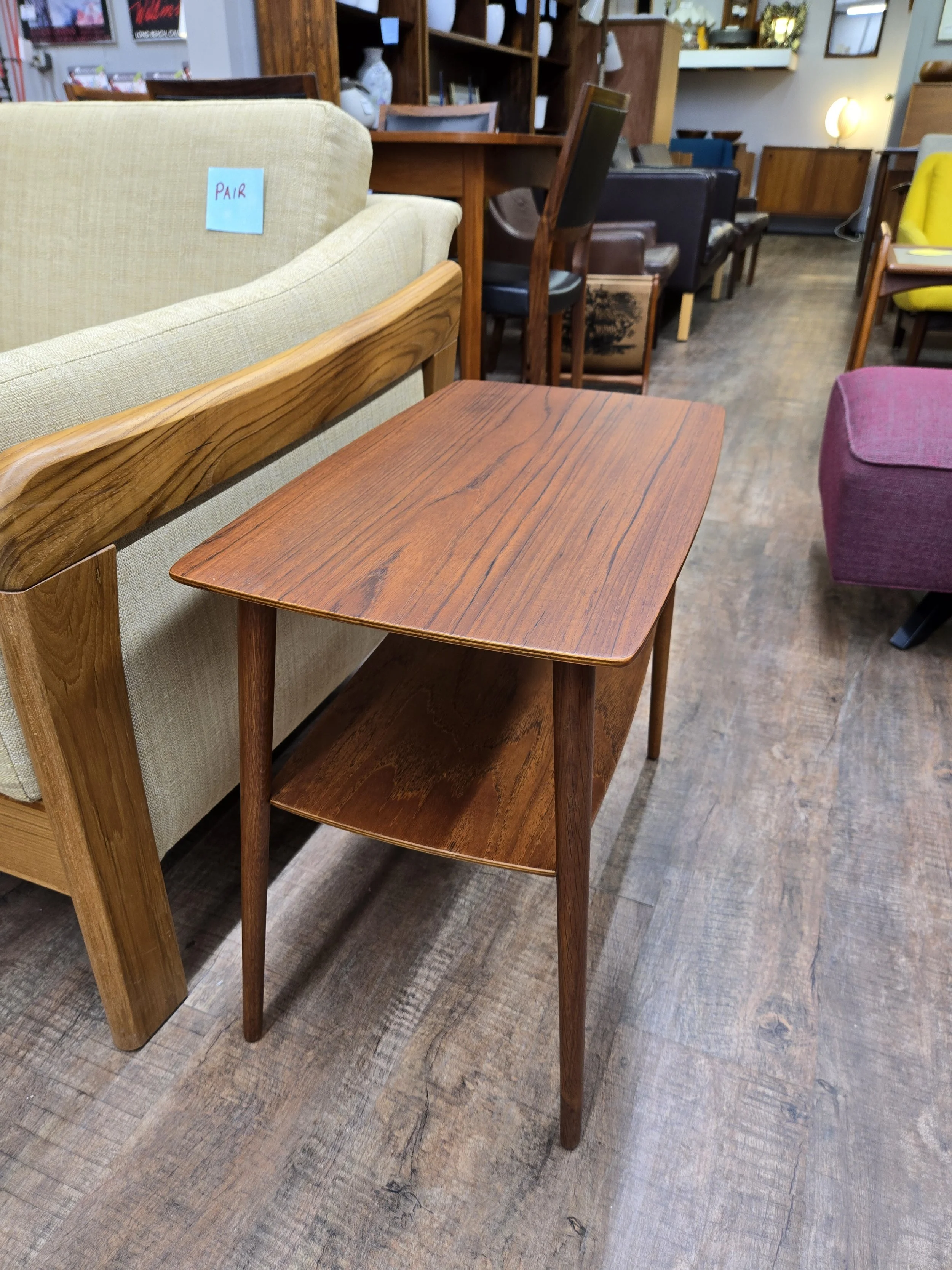 Mid century modern teak side table