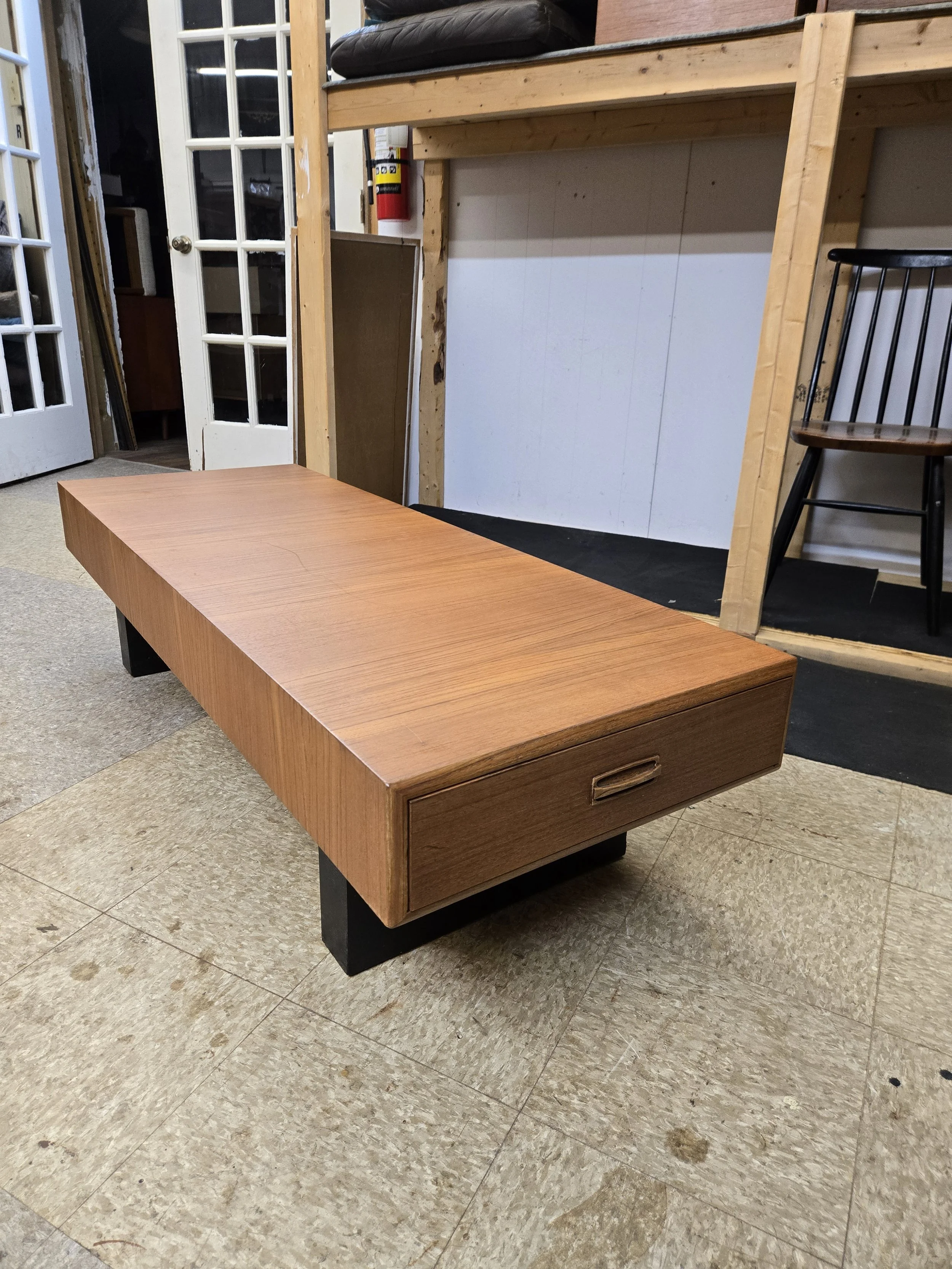 Vintage teak coffee table by R.S Associates