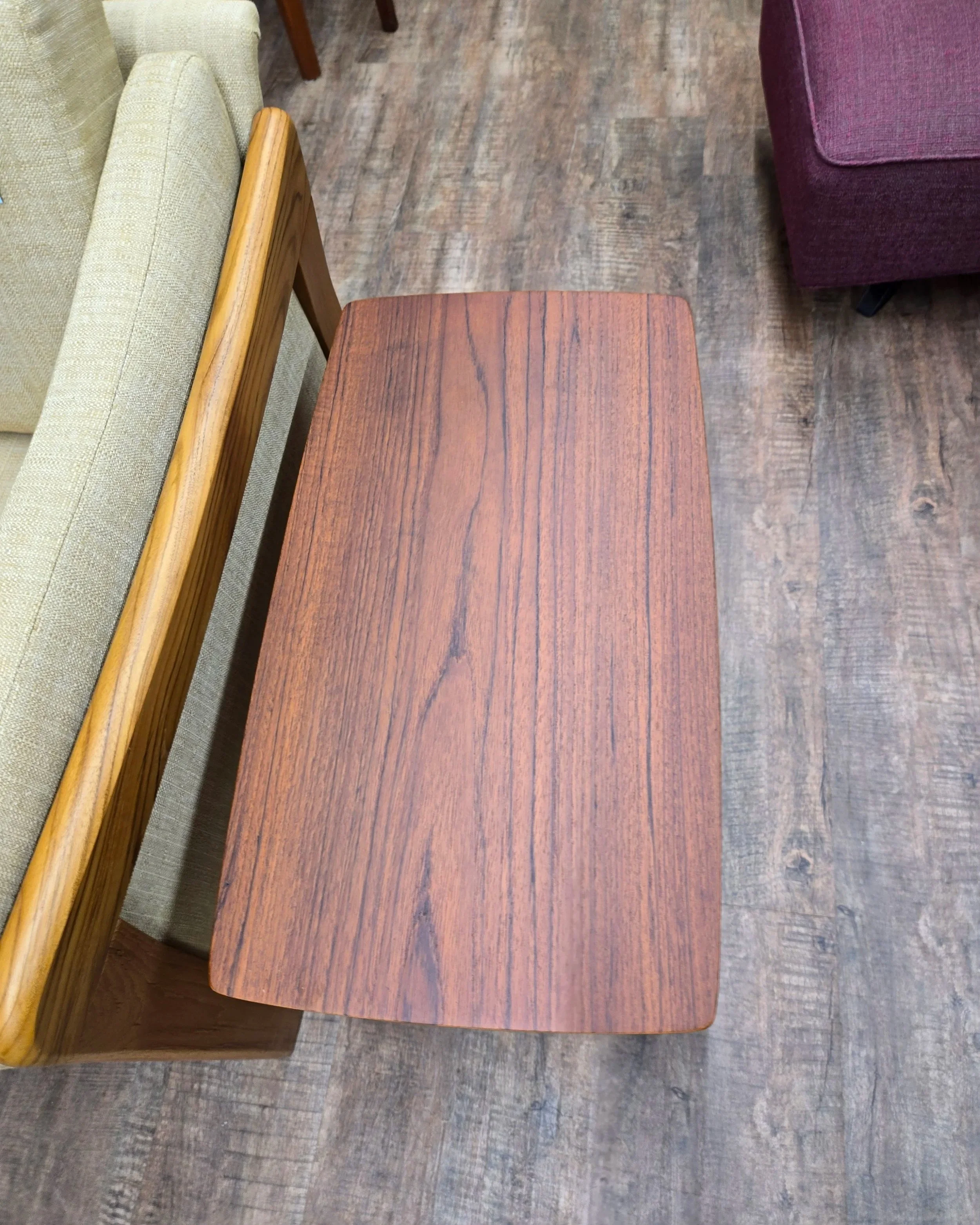 Mid century modern teak side table