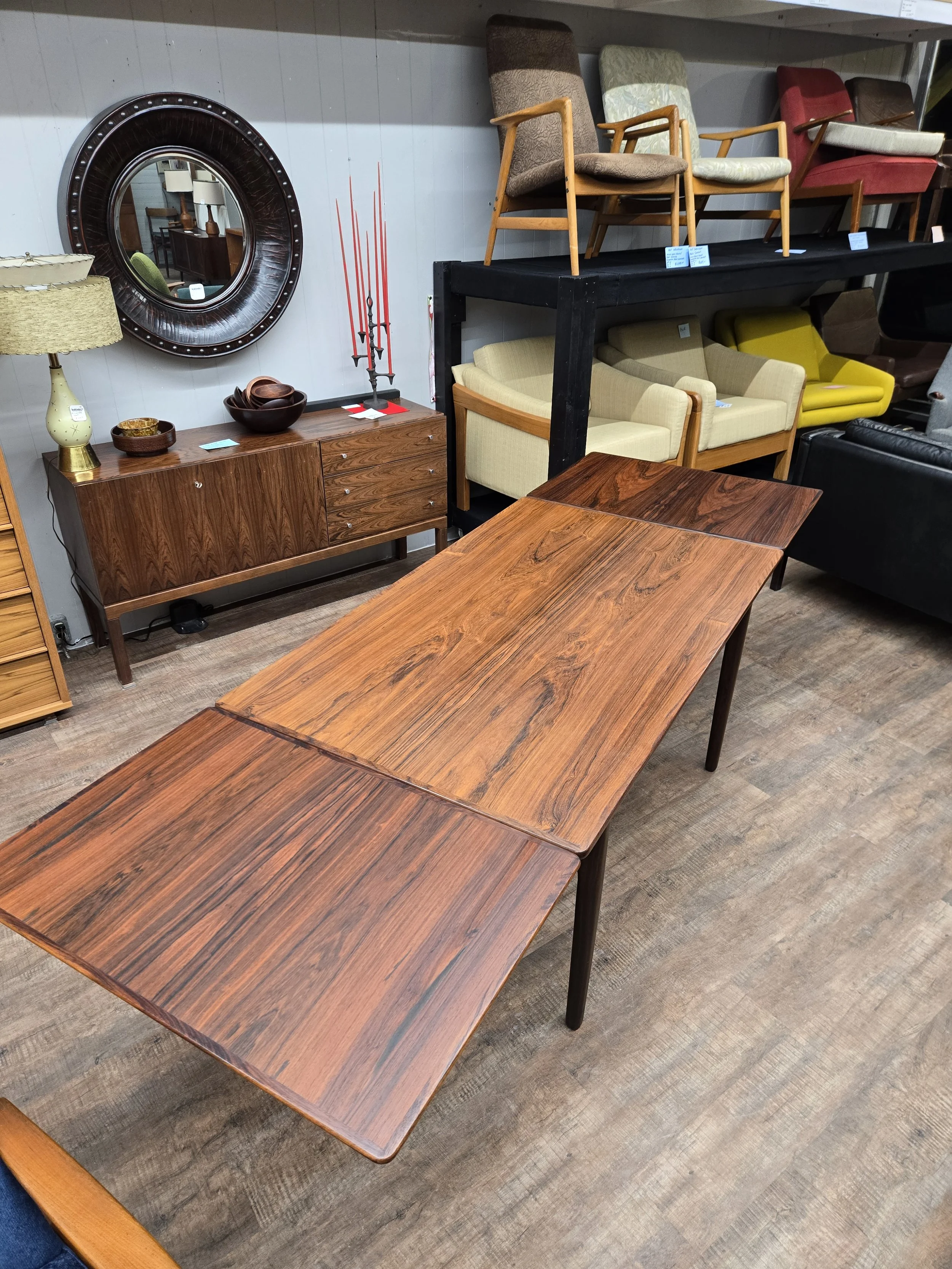 Danish Rosewood Extension Table