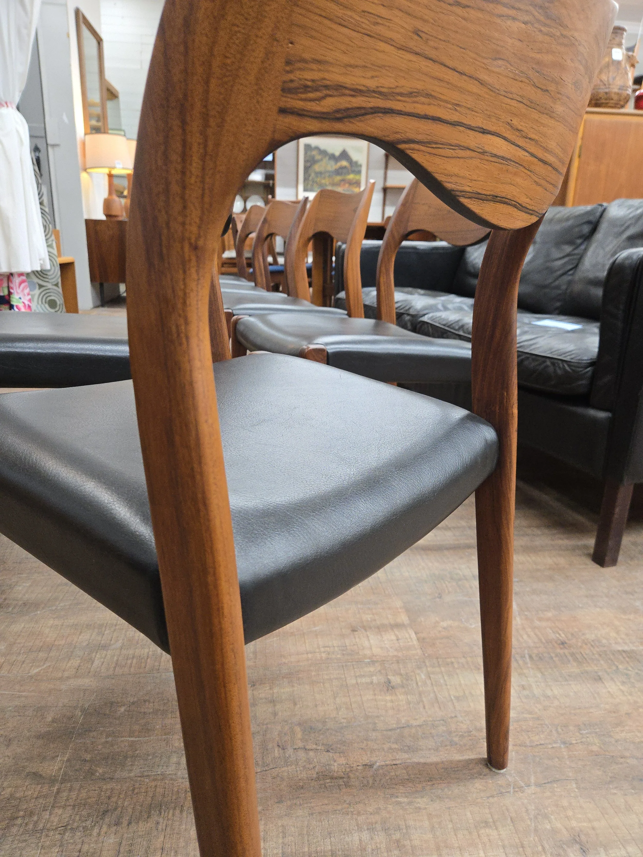 6 Rosewood Model 71 Dining Chairs
