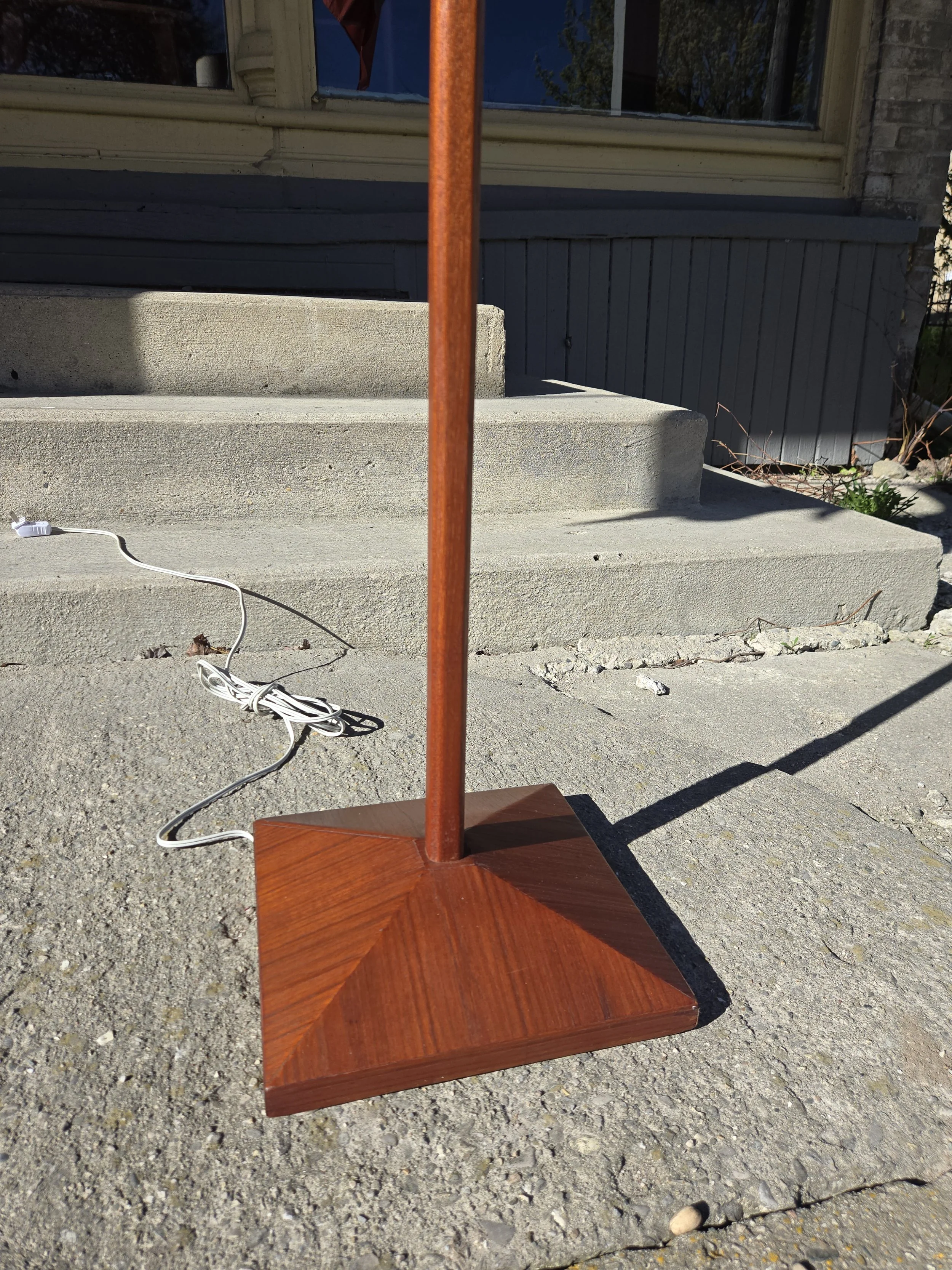 Vintage Danish floor lamp in teak