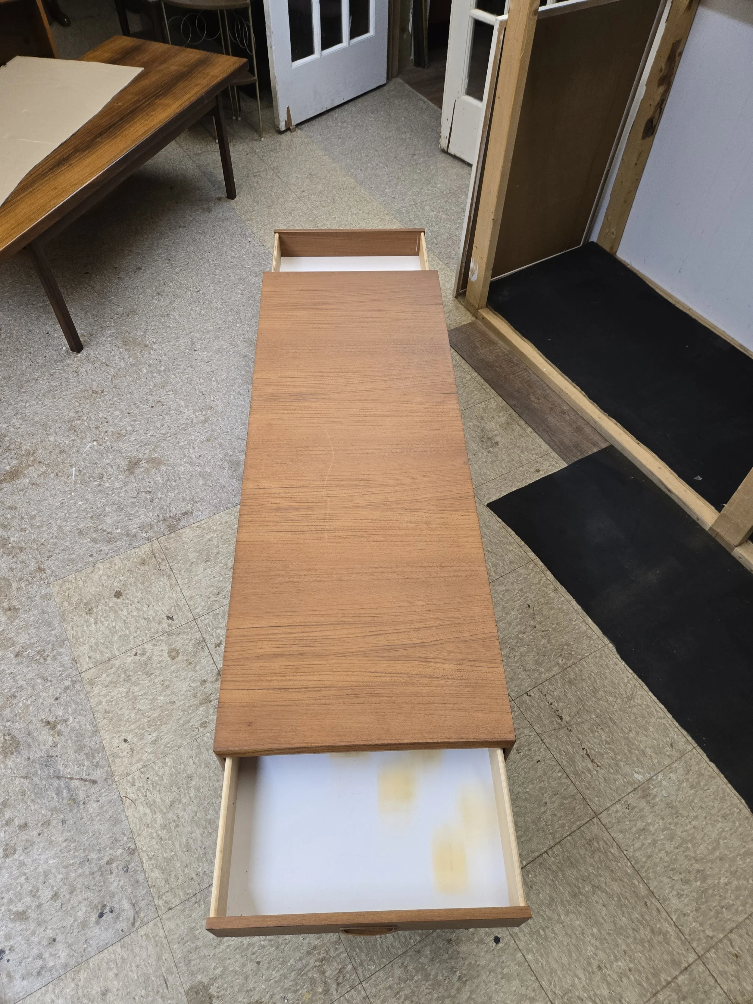 Vintage teak coffee table by R.S Associates