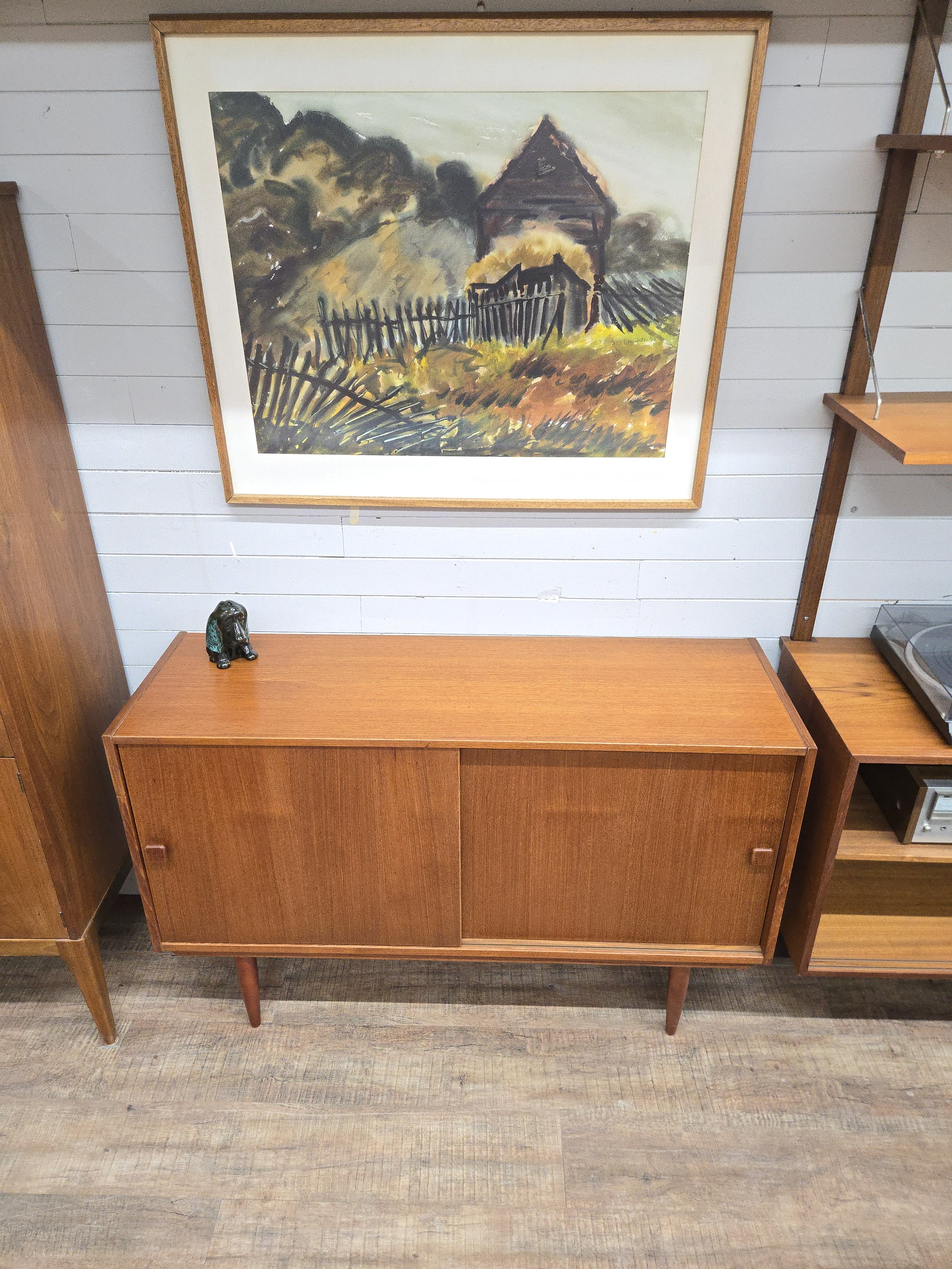 Stunning 48" Danish Teak Buffet - Timeless Elegance and Functionality