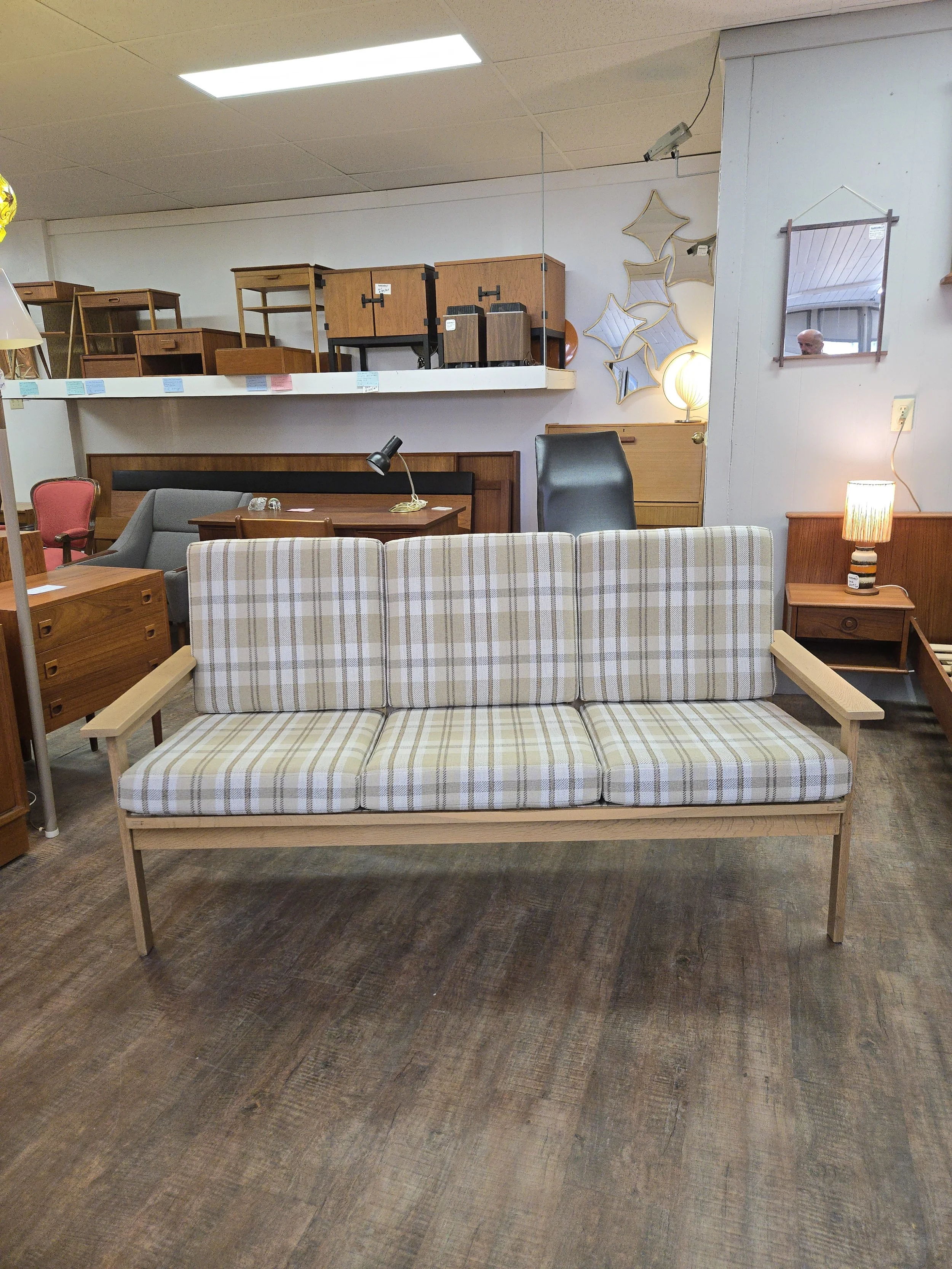 Vintage Danish Oak Sofa - 1960s