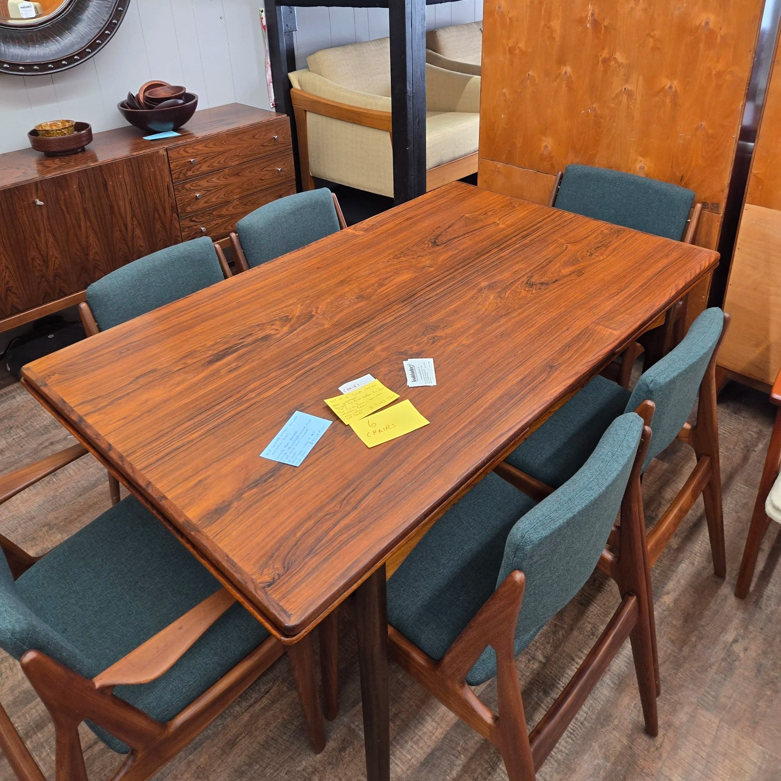 Danish Rosewood Extension Table