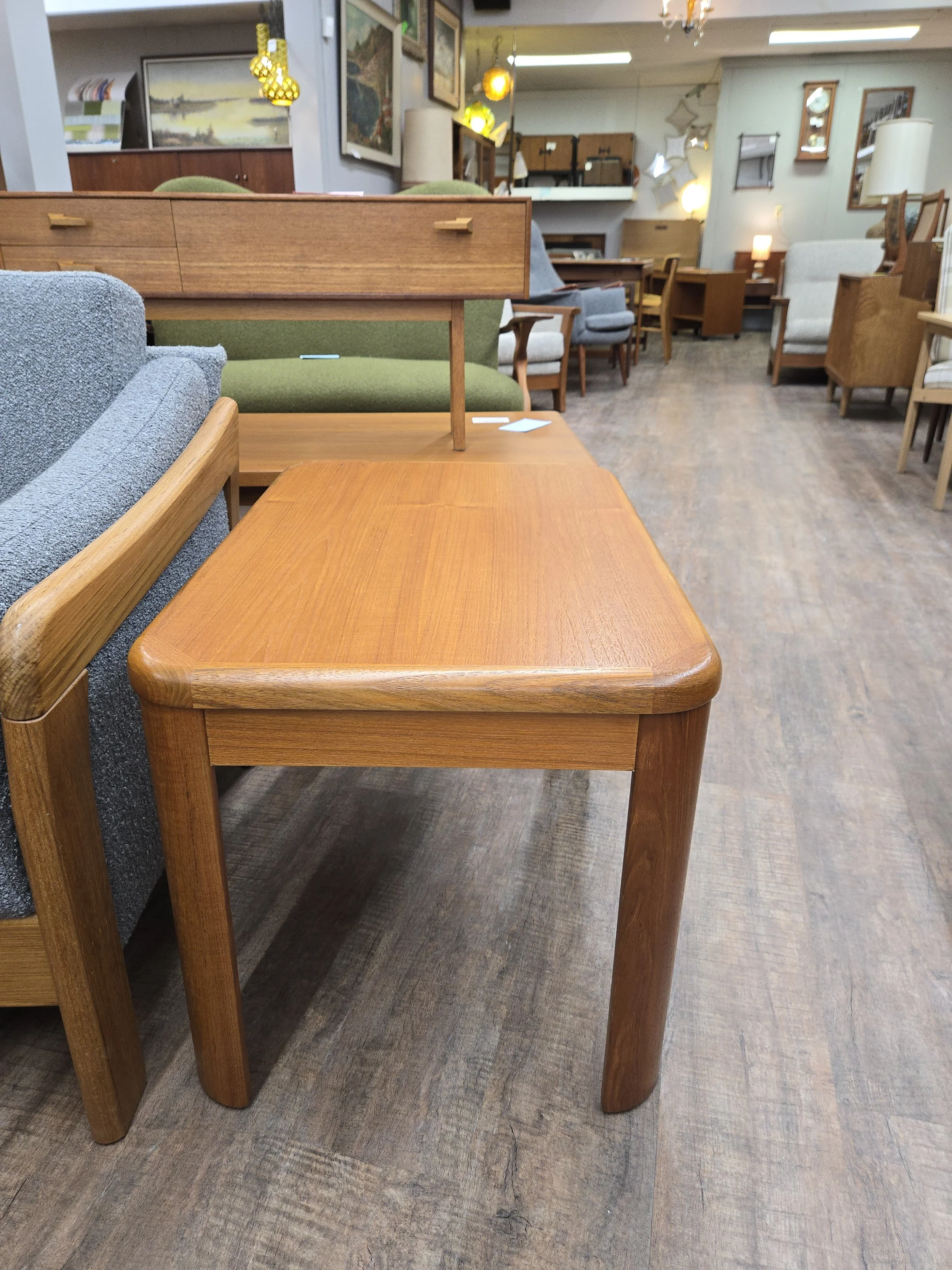 Vintage Teak End Table with Eco Finish