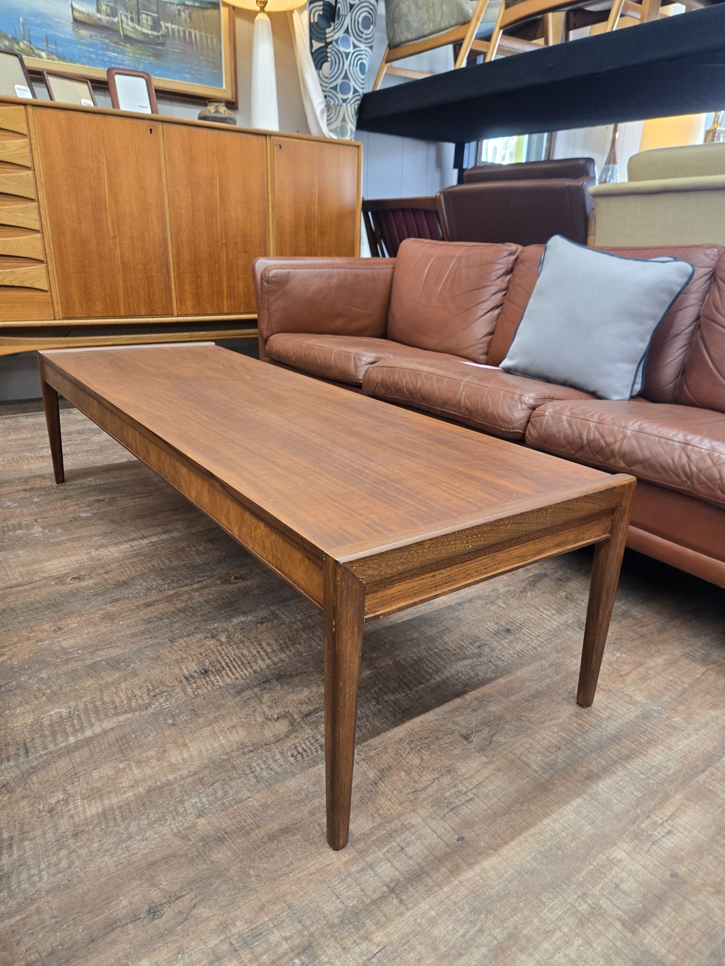 Vintage walnut coffee table