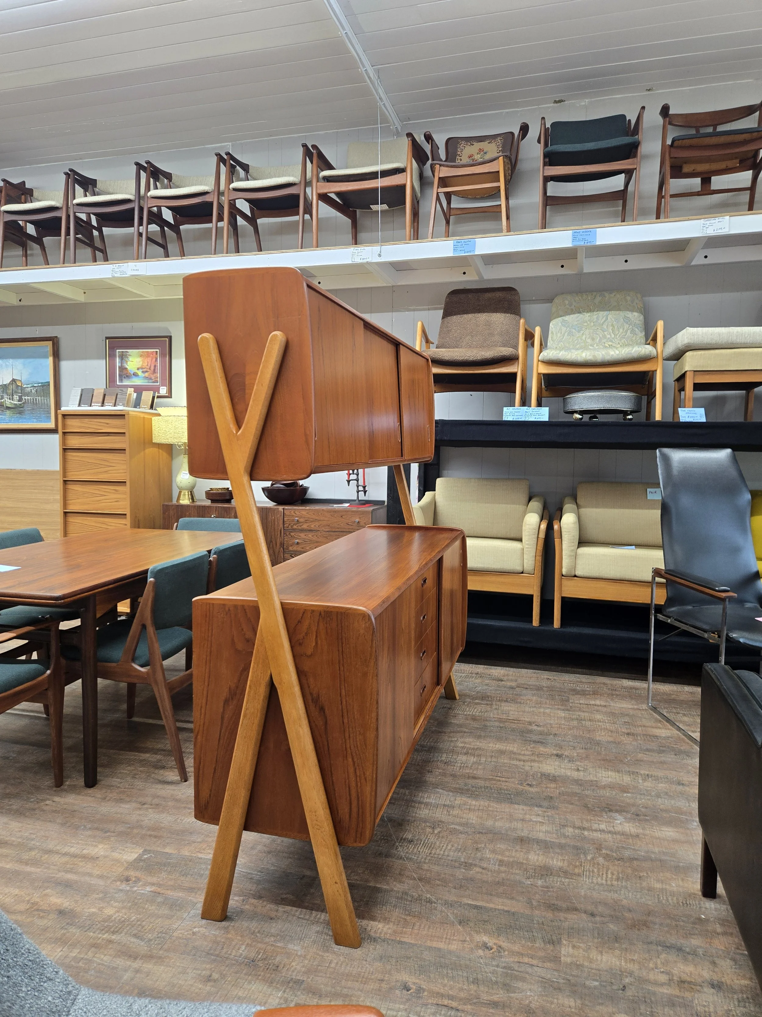 Teak Buffet and Hutch by Kurt Ostervig