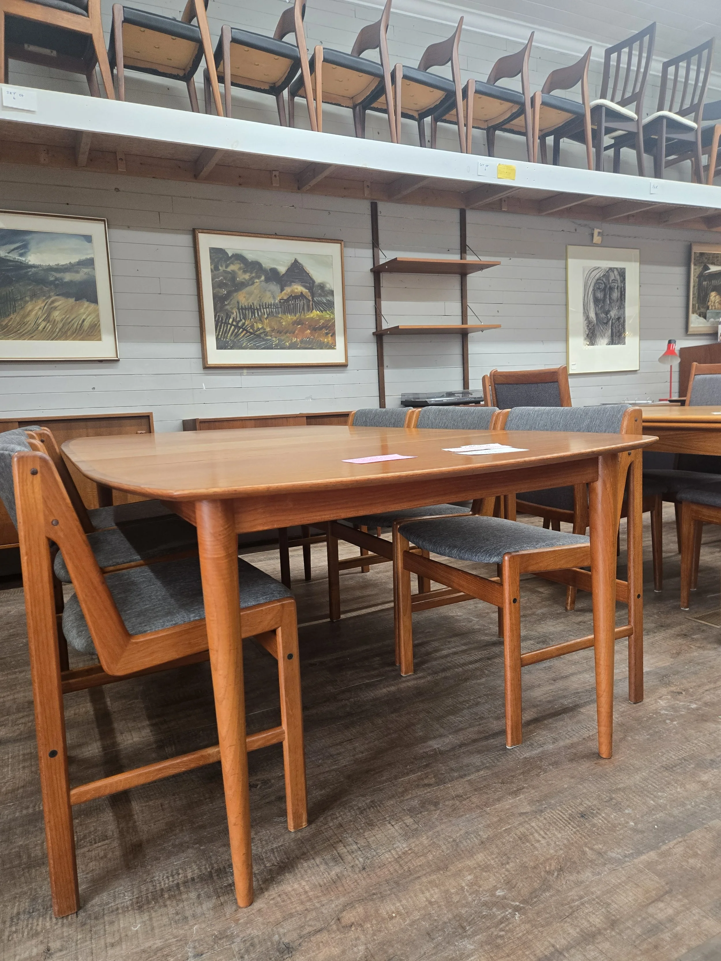 Teak dining table by Rastad & Relling for Gustav Bahus