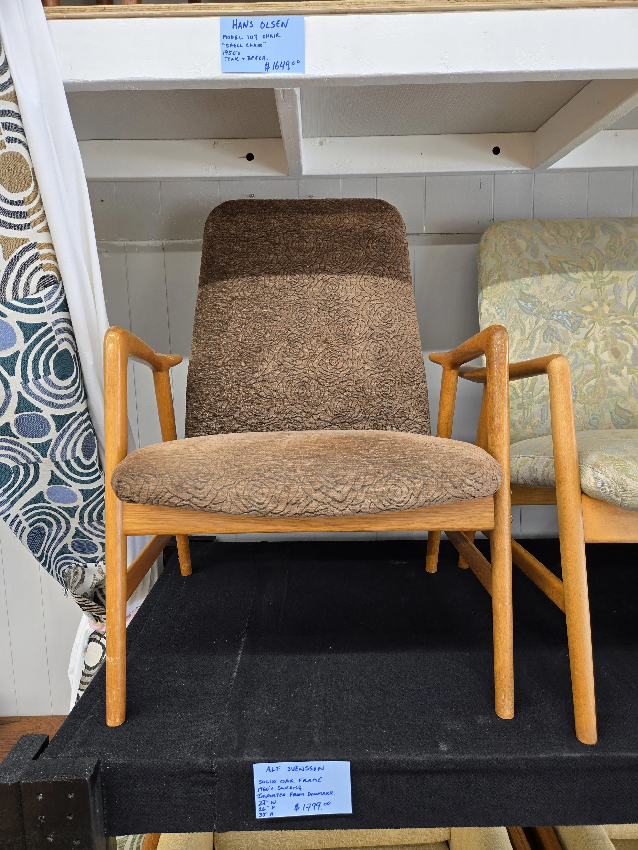 Alf Svensson high back lounge chair