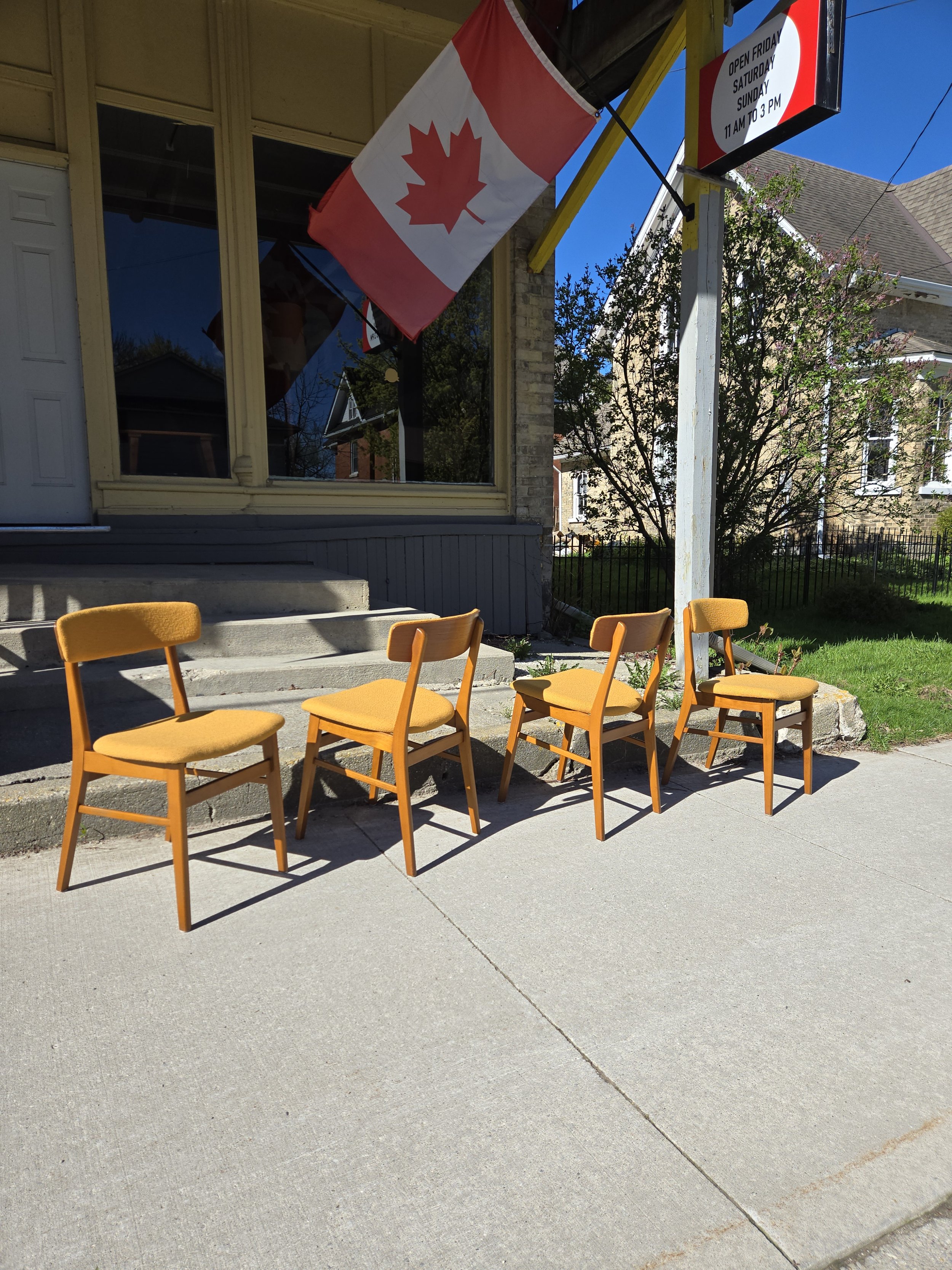 Vintage 1960s Farstrup Chairs - Danish Teak & Wool Upholstery
