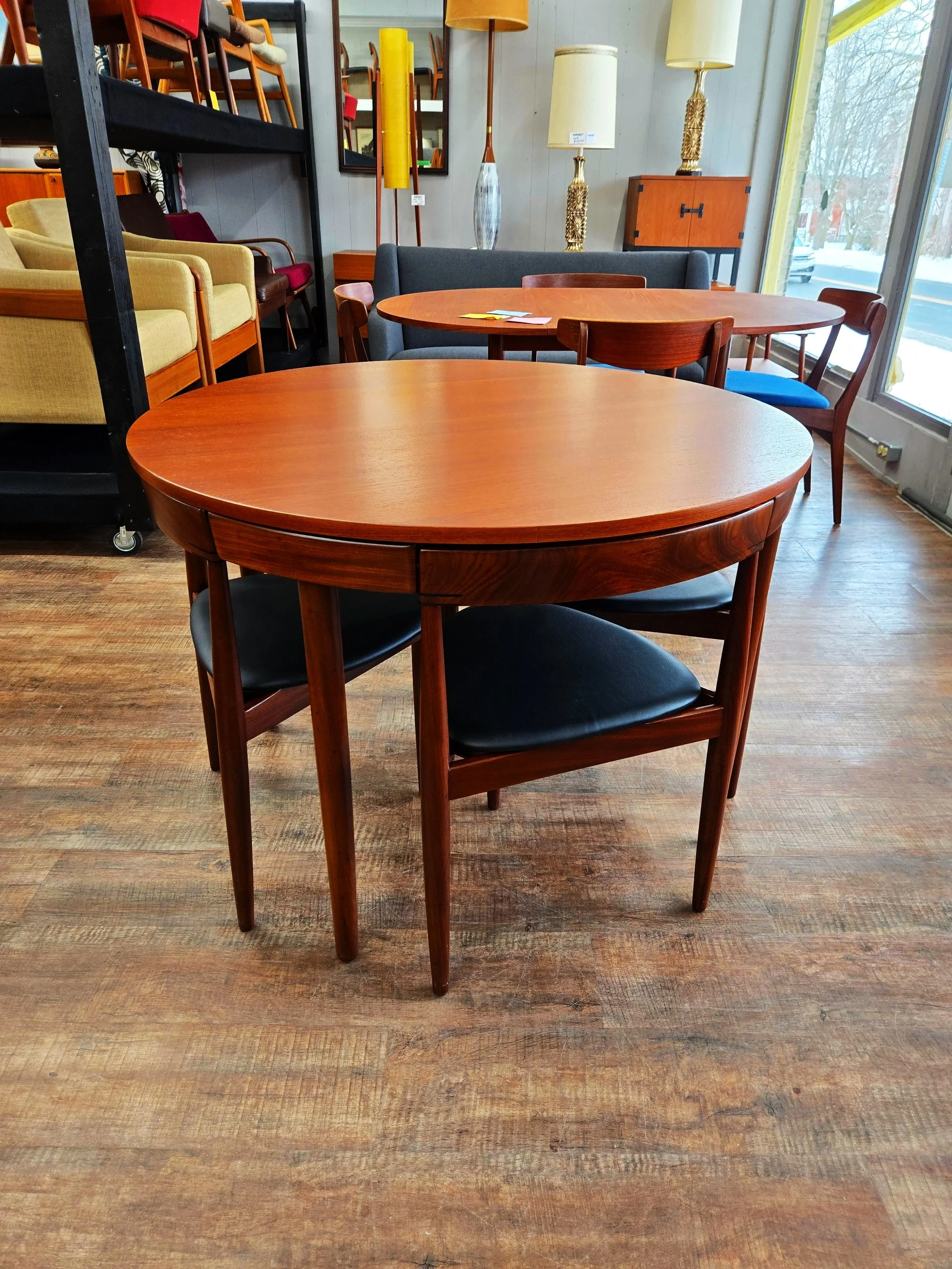 Hans Olsen Roundette Table Set in Teak