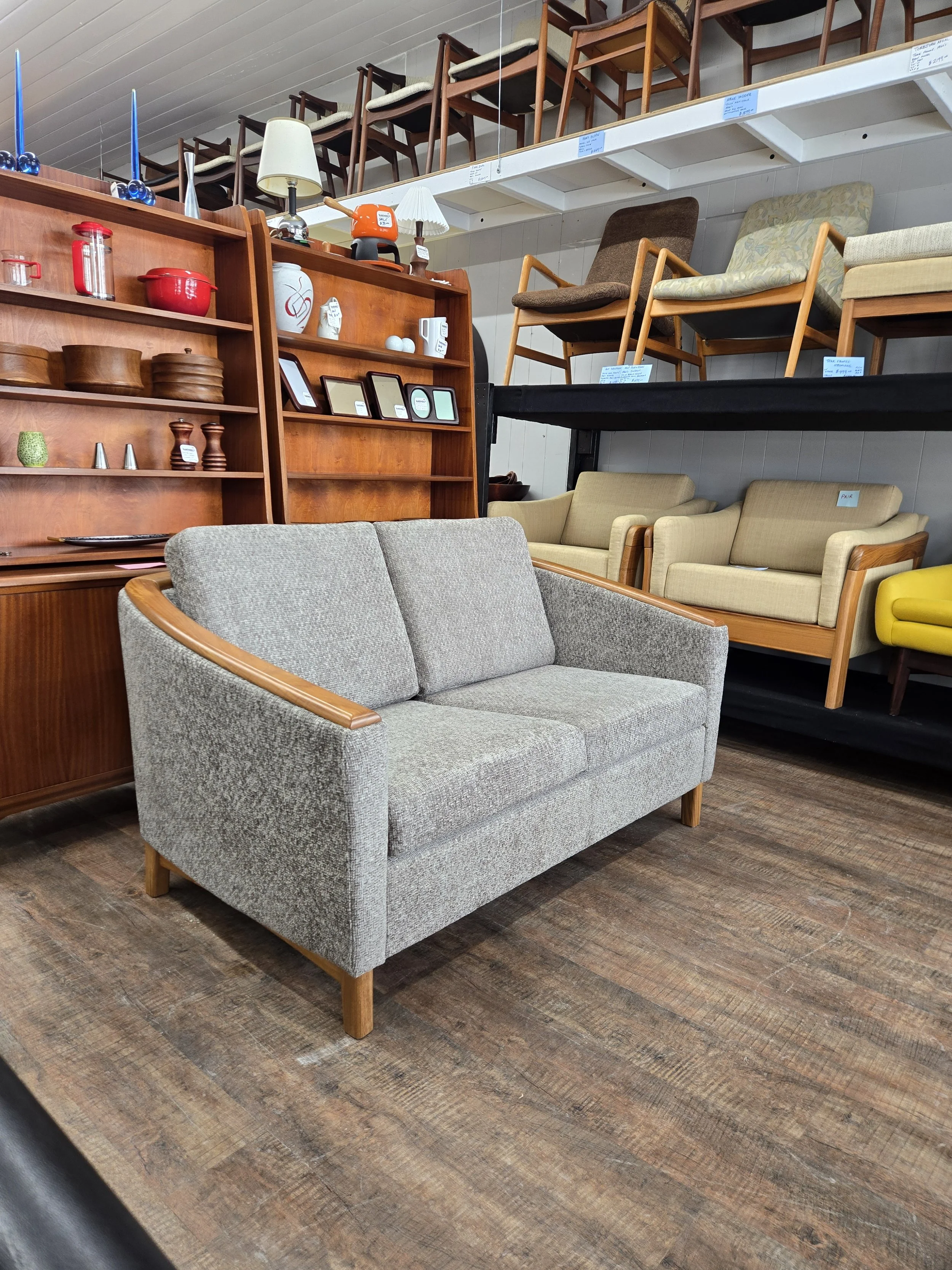 Vintage Teak Loveseat with Eco-Friendly Finish