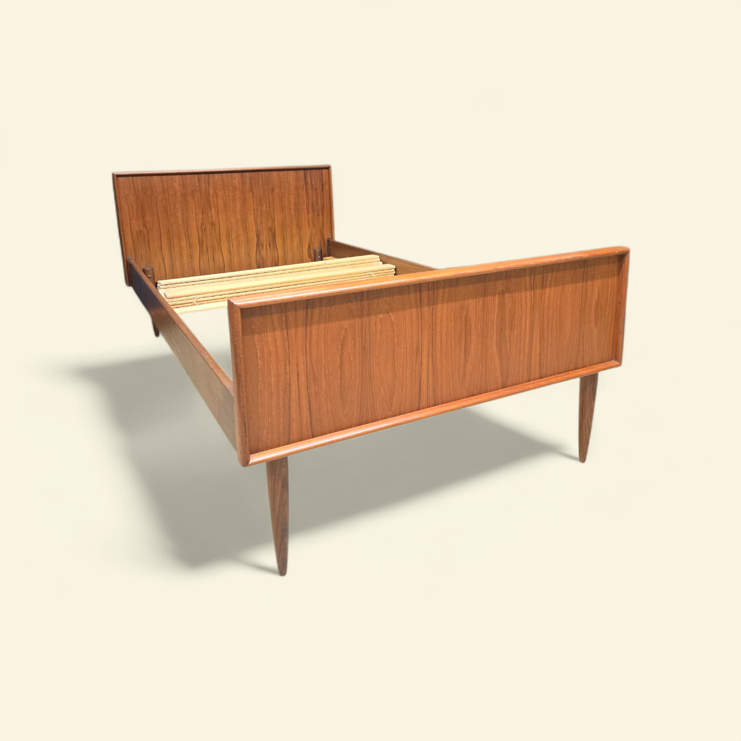 Mid-Century Modern Danish Teak Single Bed