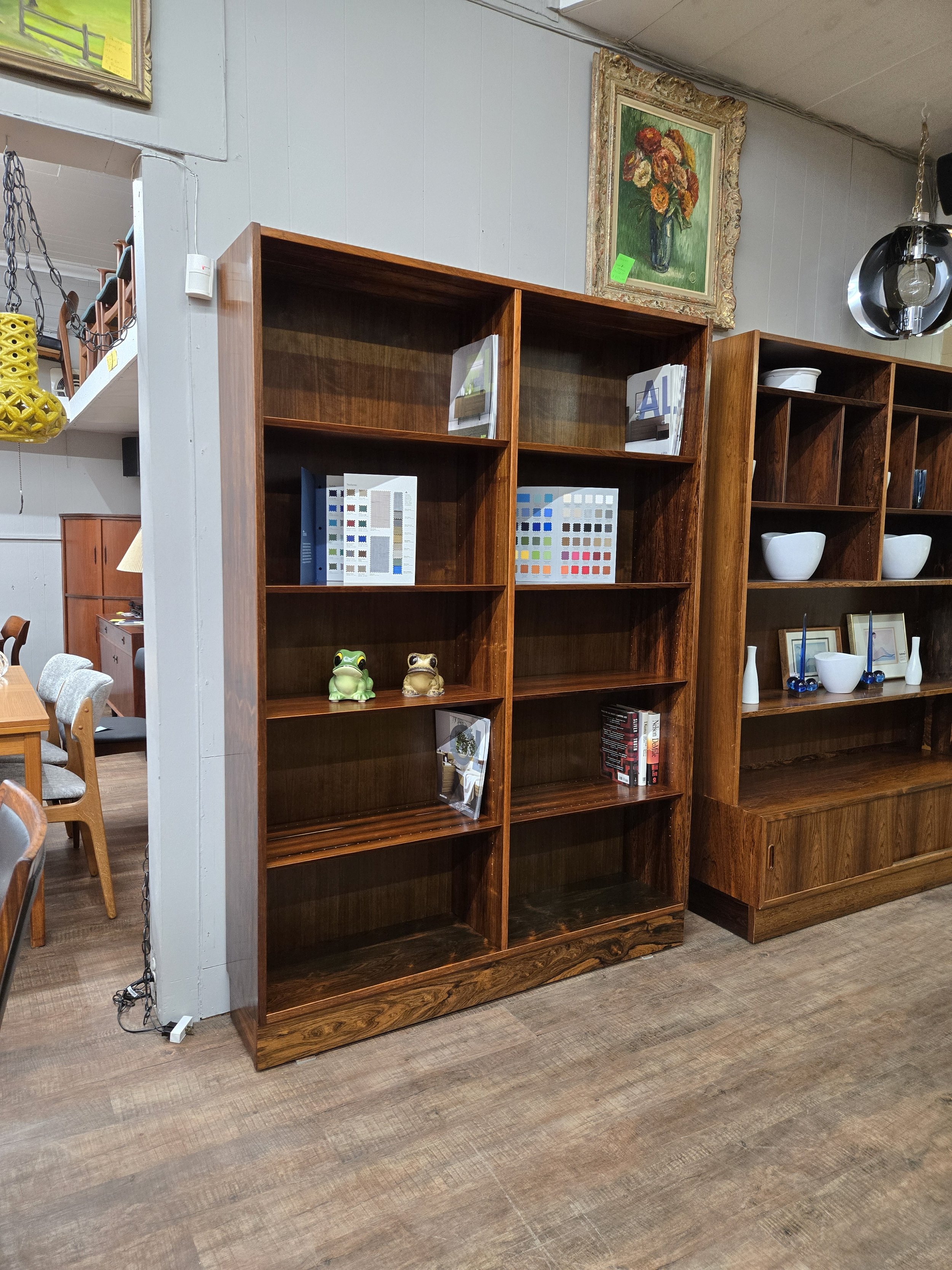 Brazilian rosewood Double bookcase by Carlo Jensen