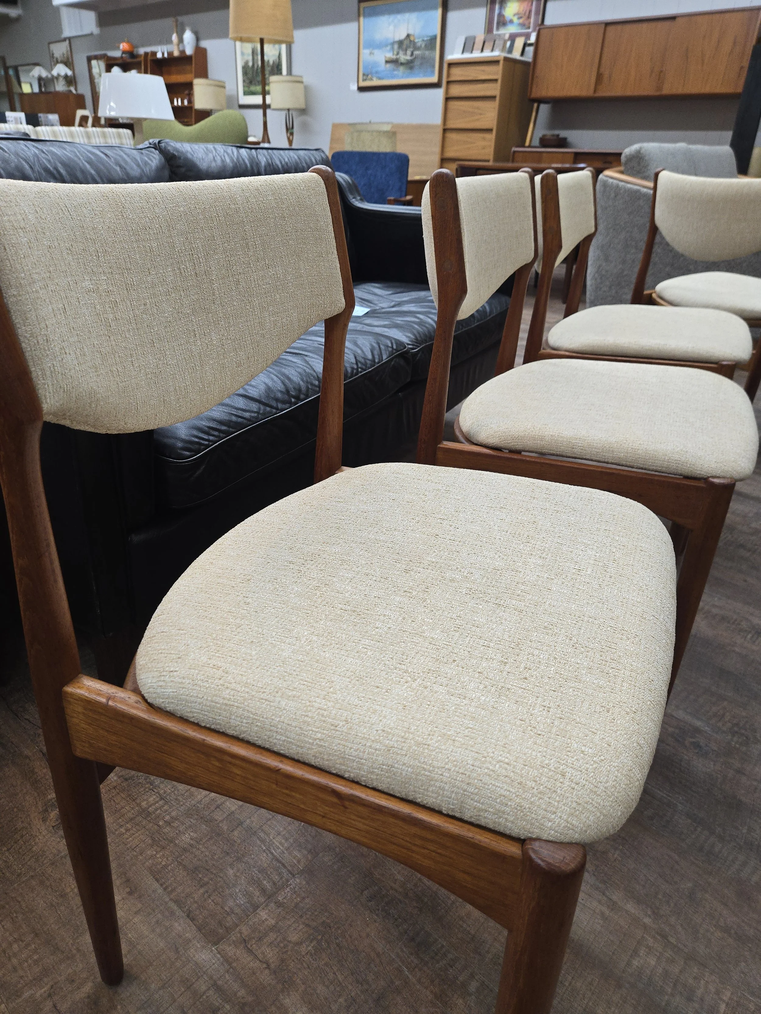 Danish Teak Mid-Century Modern Dining Chairs