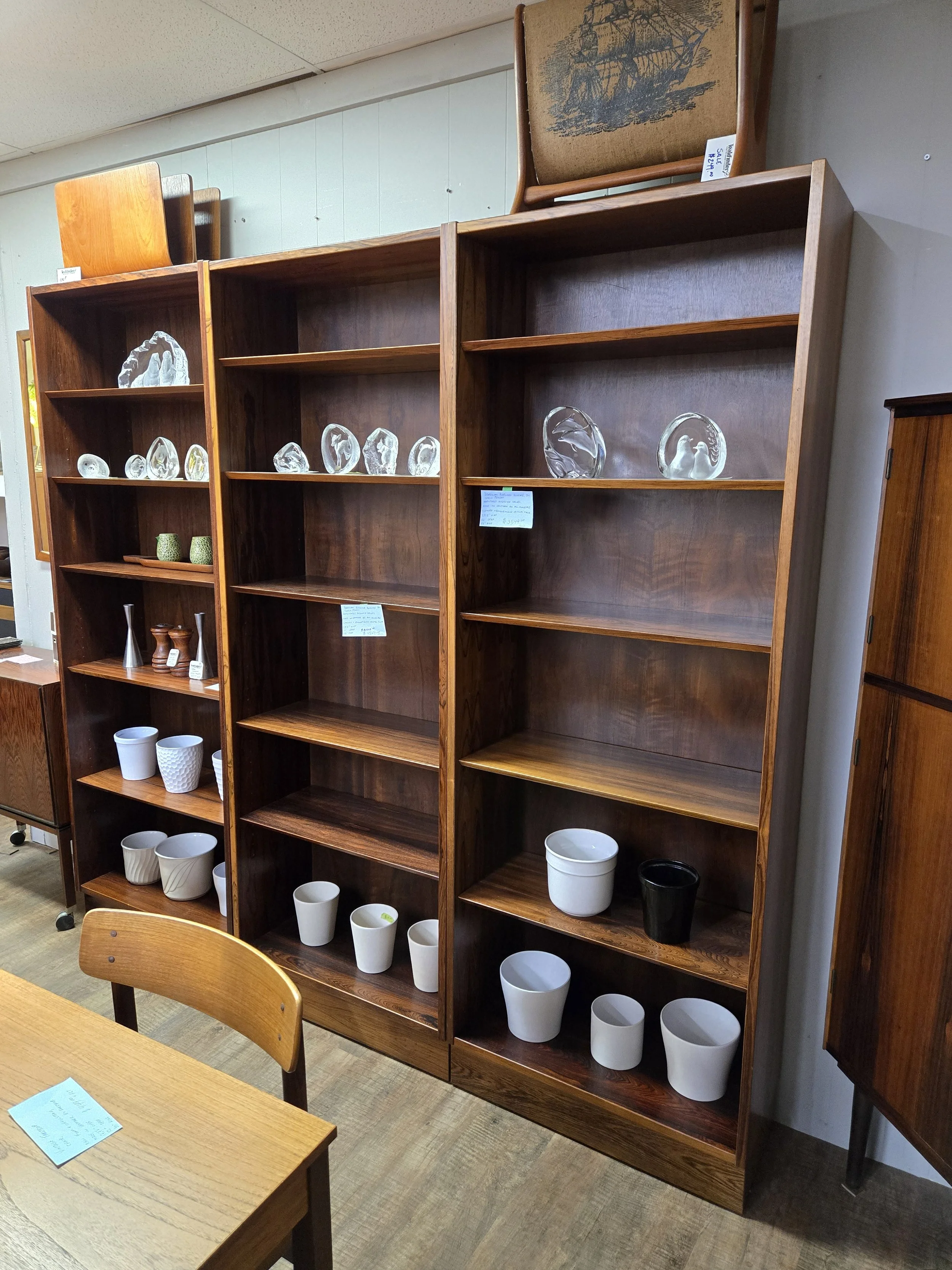 Brazilian rosewood bookcase by Poul Hundevad