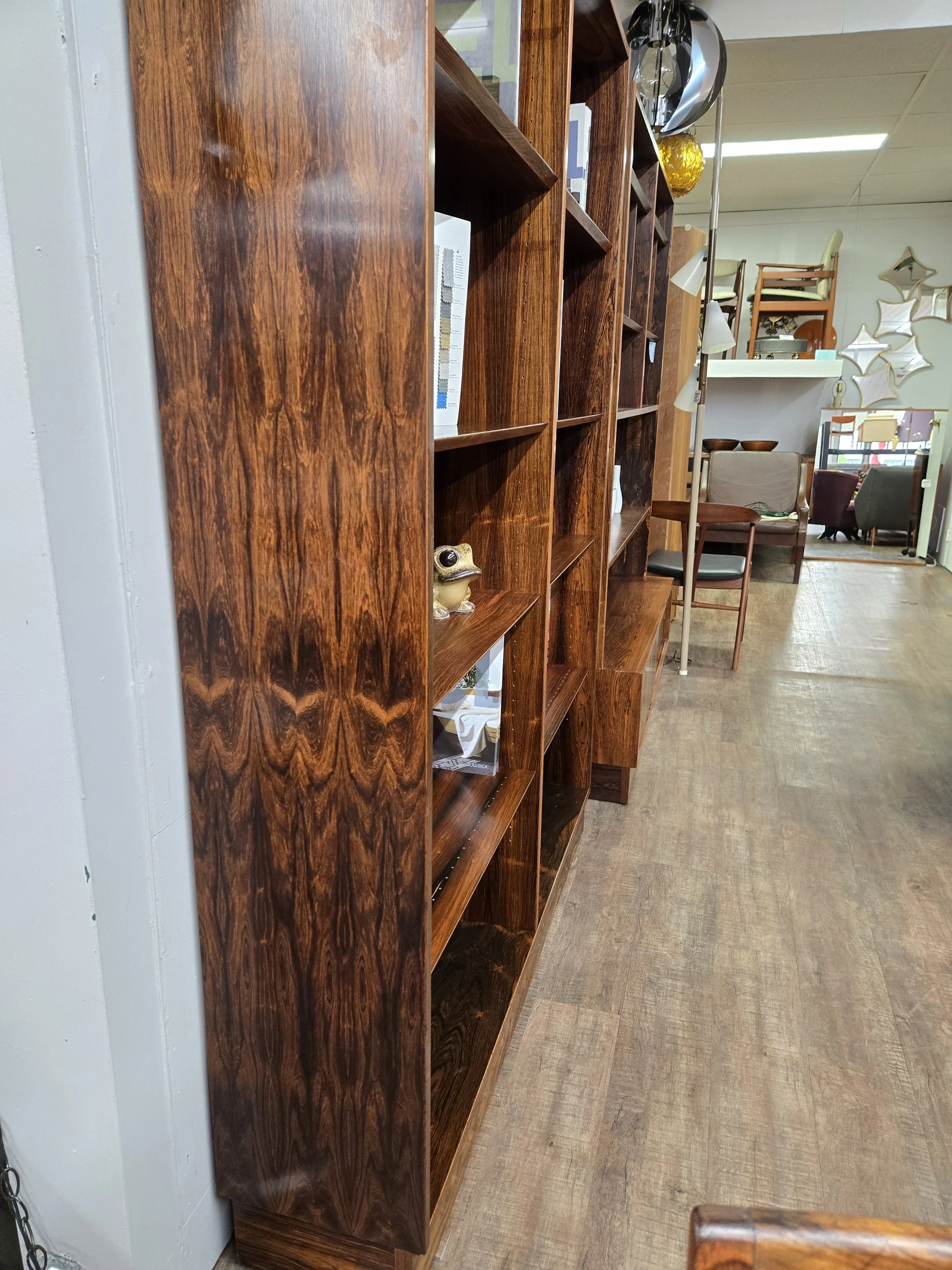 Brazilian rosewood Double bookcase by Carlo Jensen for Hundevad