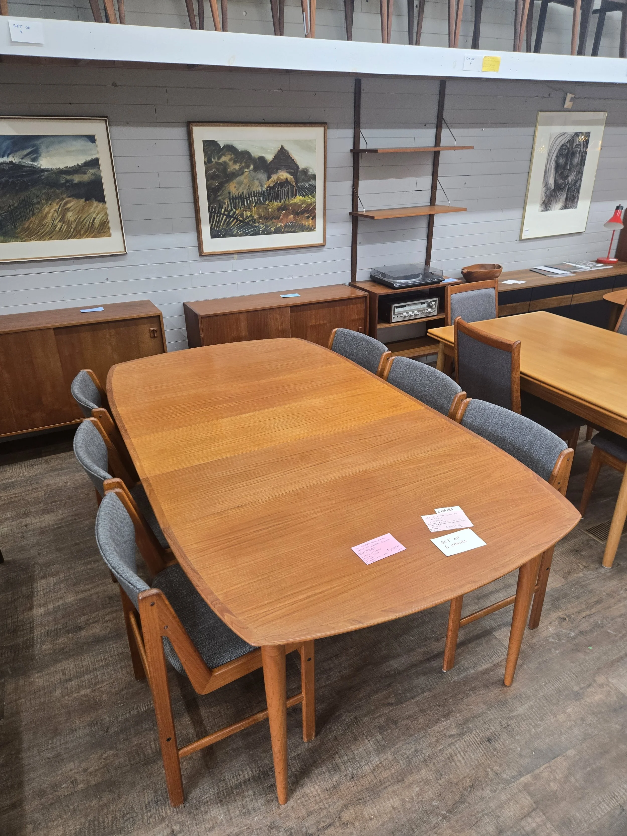 Teak dining table by Rastad & Relling for Gustav Bahus