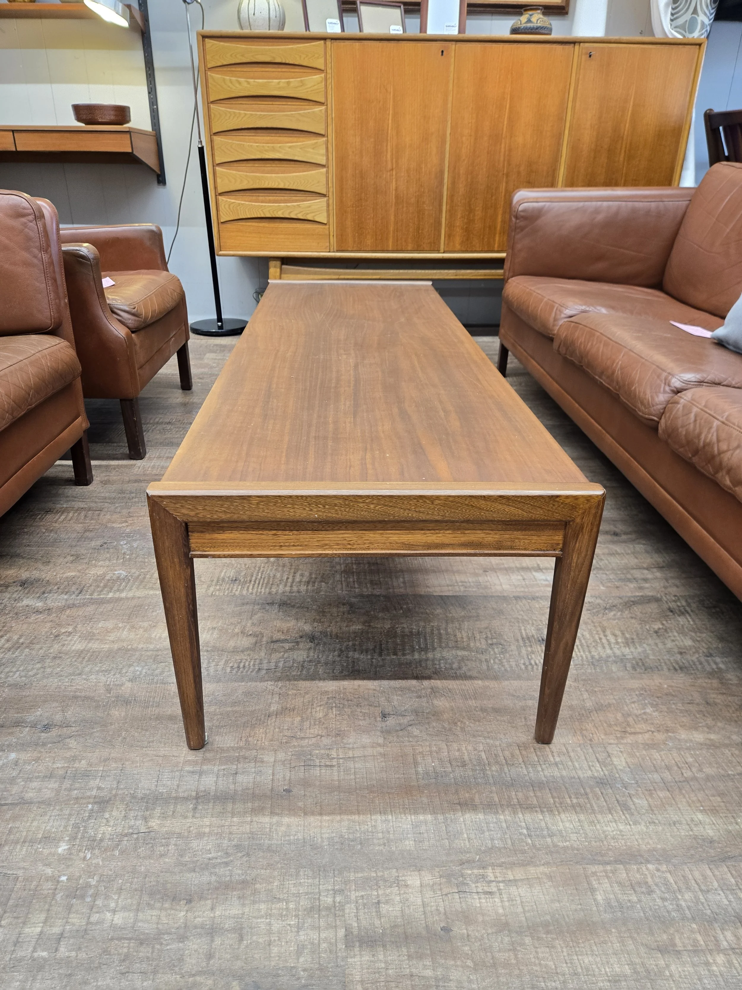 Vintage walnut coffee table