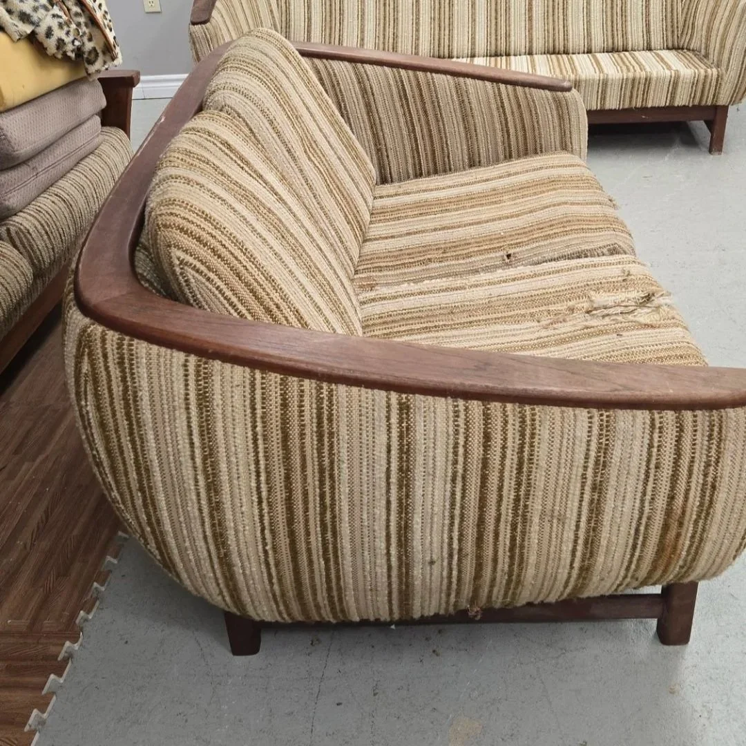 Transform Your Space with the Vintage R Huber Barrel Sofa