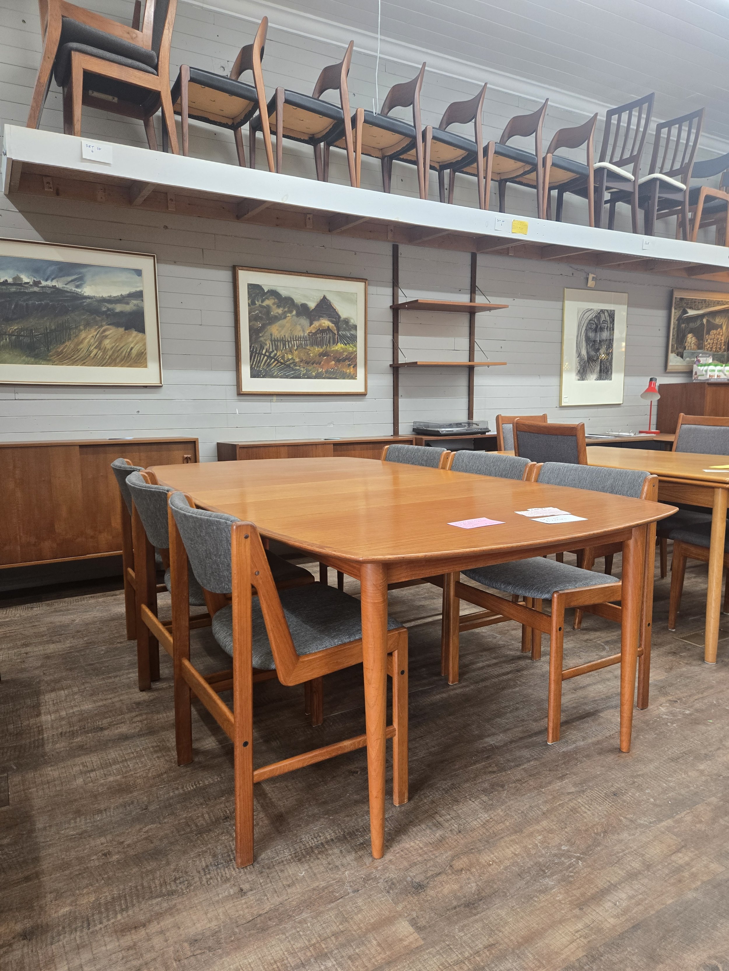 Teak dining table by Rastad & Relling for Gustav Bahus