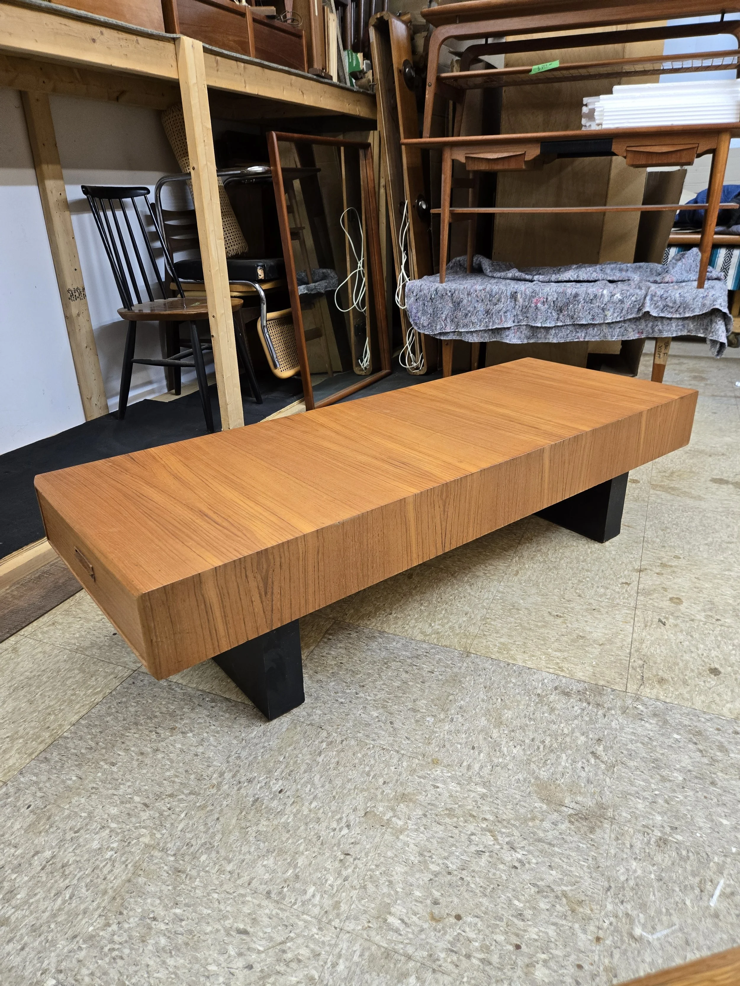Vintage teak coffee table by R.S Associates
