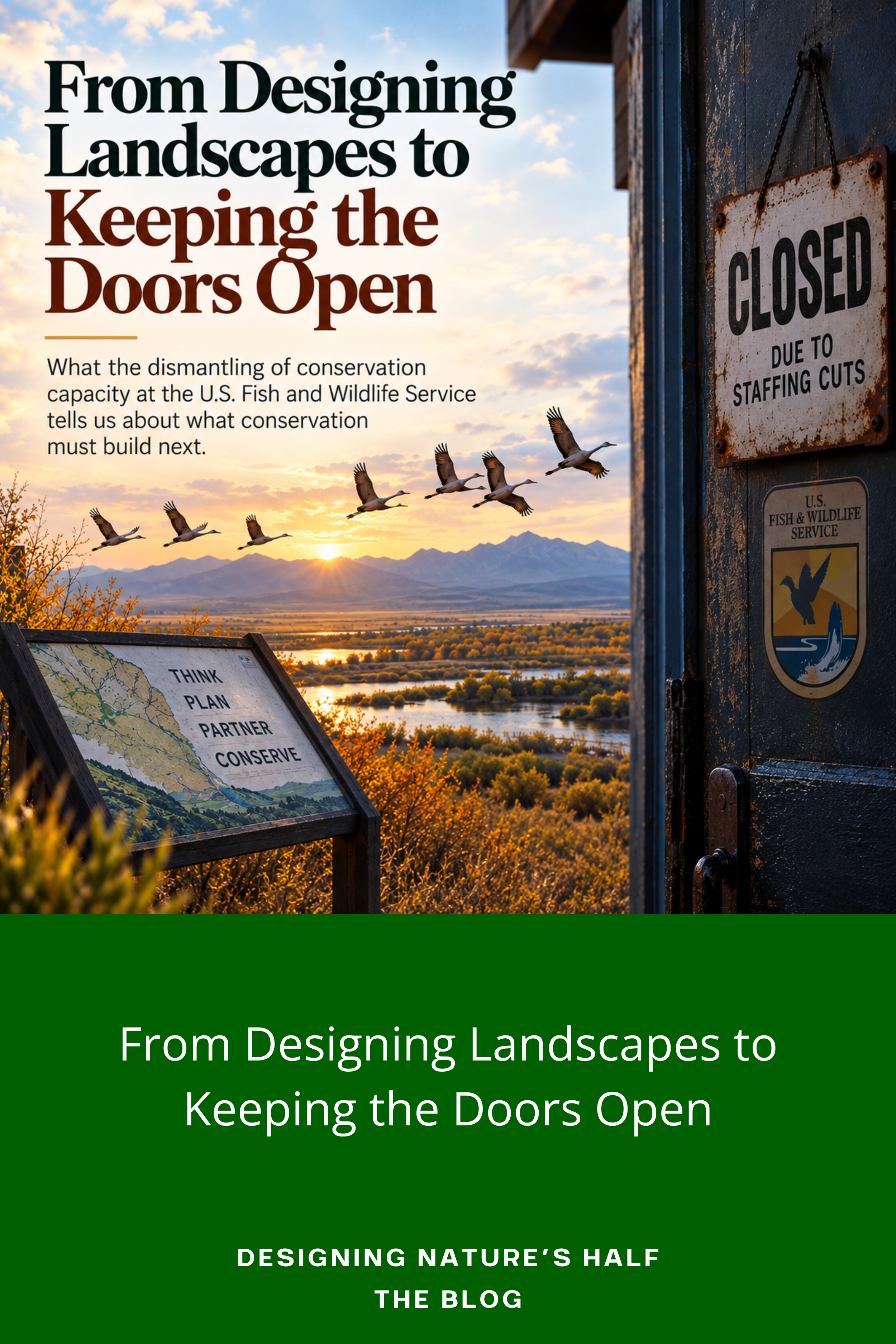 From Designing Landscapes to Keeping the Doors Open