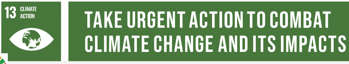 Banner from the 13th goal of the Sustainable Development Goals, which is part of the 2030 Agenda