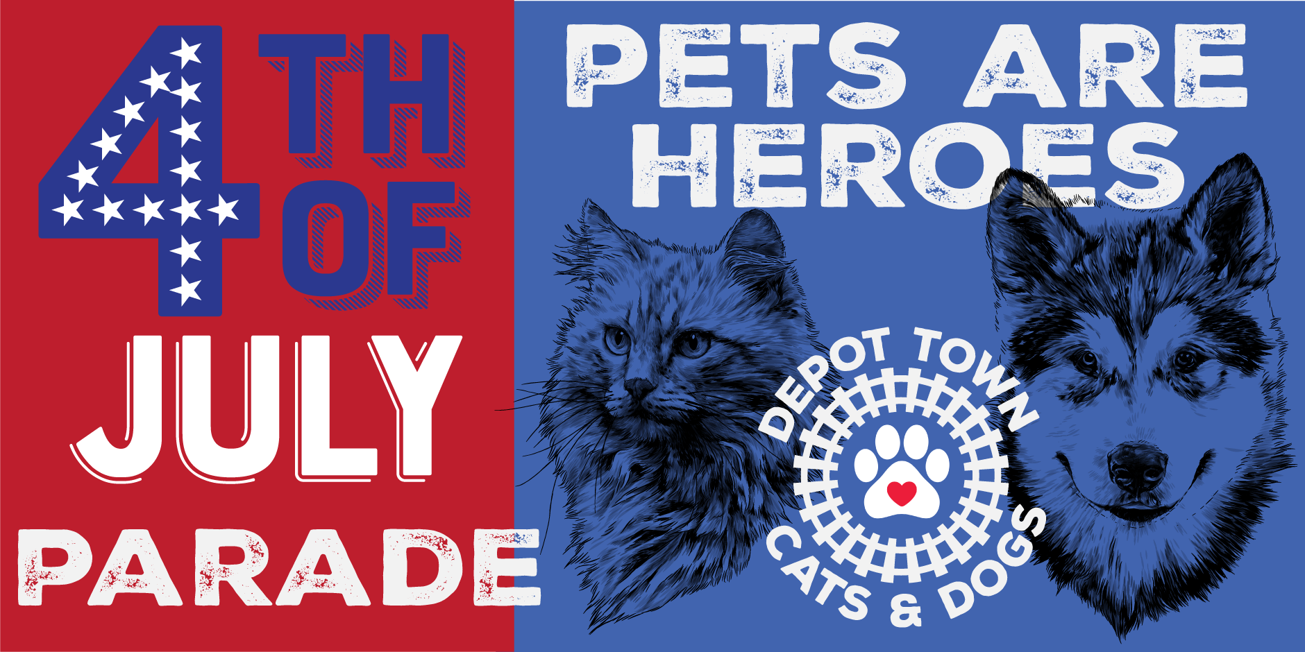 Ypsi 4th of July Parade Pets are Heroes Too
