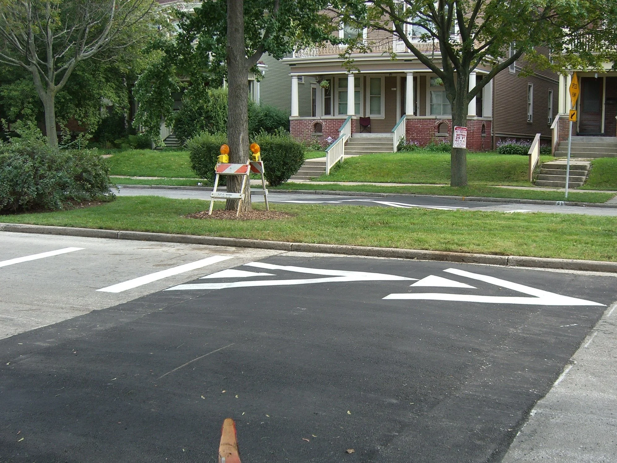 Traffic calming speed humps McKinley Blvd 27 to 35 (& installed throughout district)