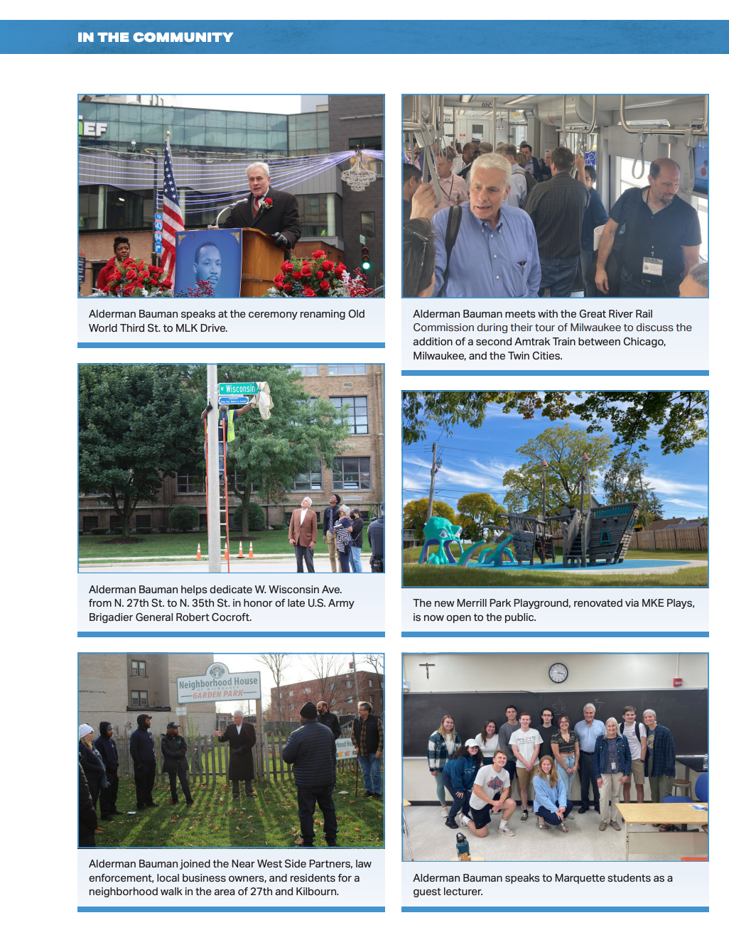 Alderman Bauman 2022 Newsletter