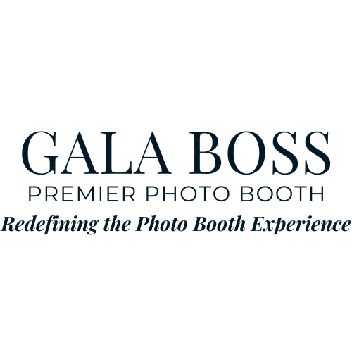 Gala Boss Premier Photo Booth logo with the tagline 'Redefining the Photo Booth Experience'