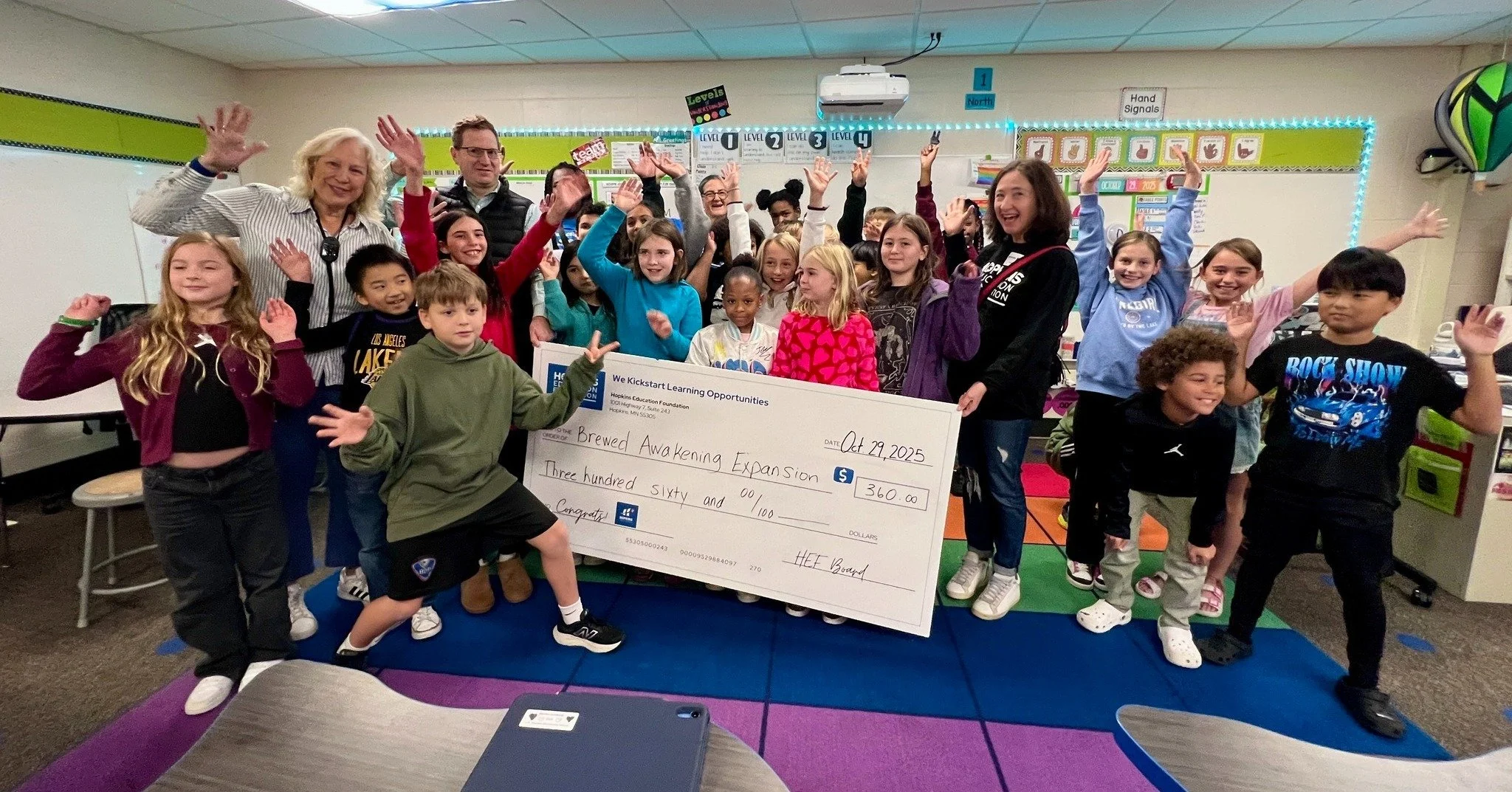 What better Spark Grant to spotlight for STEAM Day than one that's full of steam and STEAM? The &quot;Brewed Awakening Expansion&quot; grant for teachers Lisa Schmid and Gretchen Pass at @tanglenpto, awarded last week, adds another espresso machine t