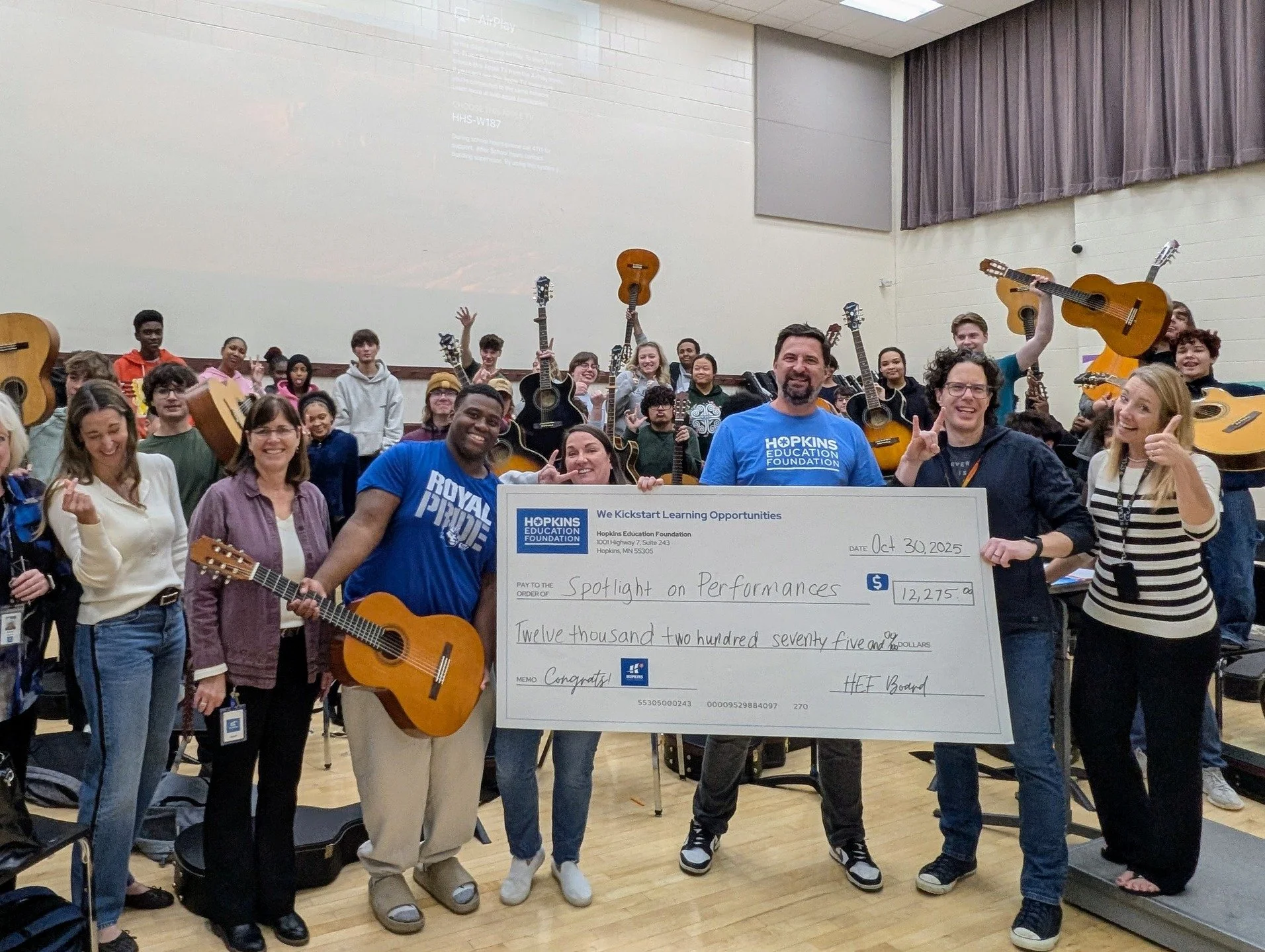 @hopkinshigh270 is setting the stage for some amazing small-group performances. Teachers Jonathan Feulner and Nora Tycast are on a mission to elevate (literally) student creativity with portable stage platforms and acoustic shells, giving small ensem