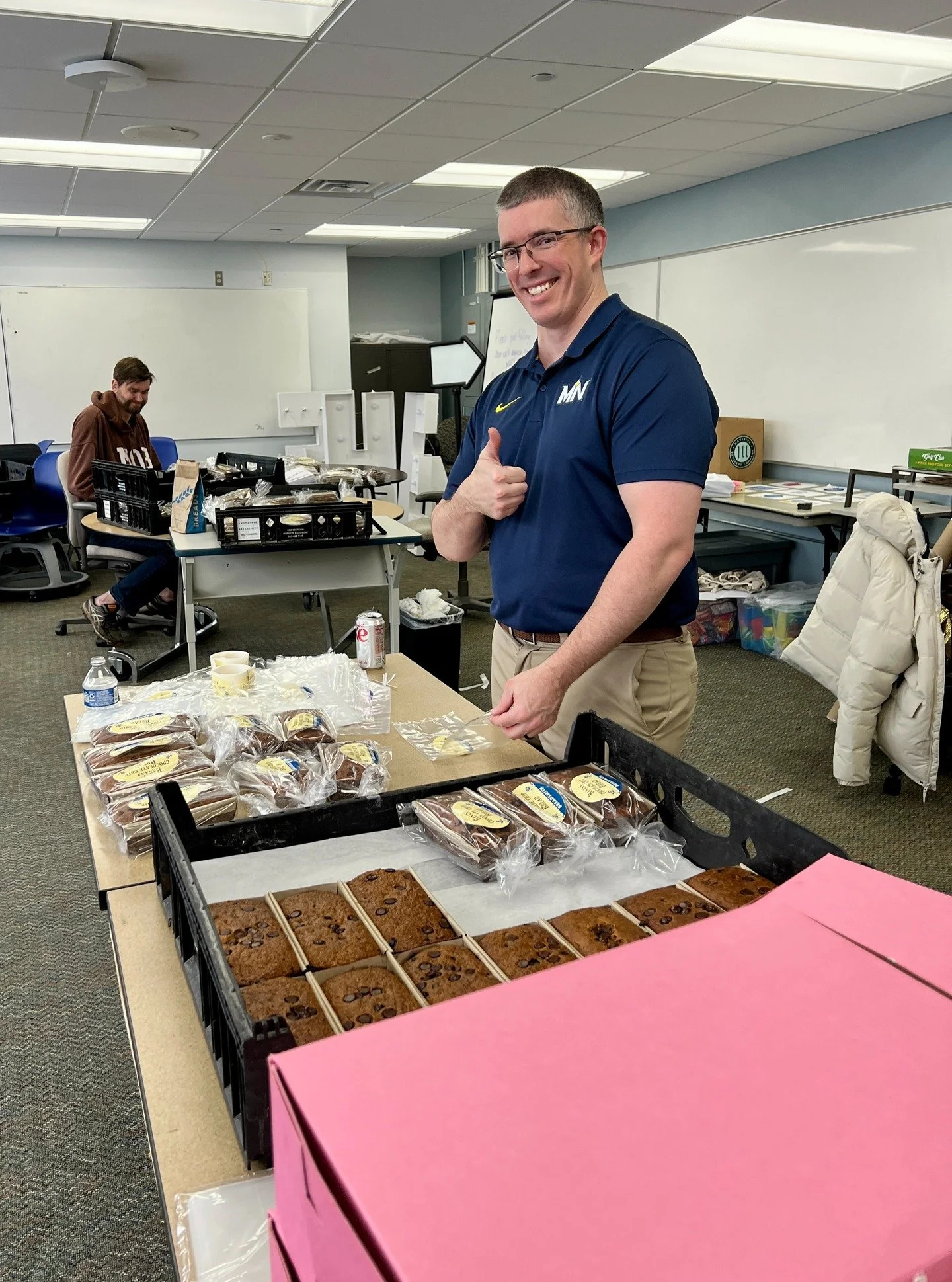 Volunteers and board members play a significant role in making Gratitude Gifts possible. We have a team packaging up loaves of bread, gift cards, and your messages. We also have a team visiting schools, presenting gifts to teachers and staff, and set