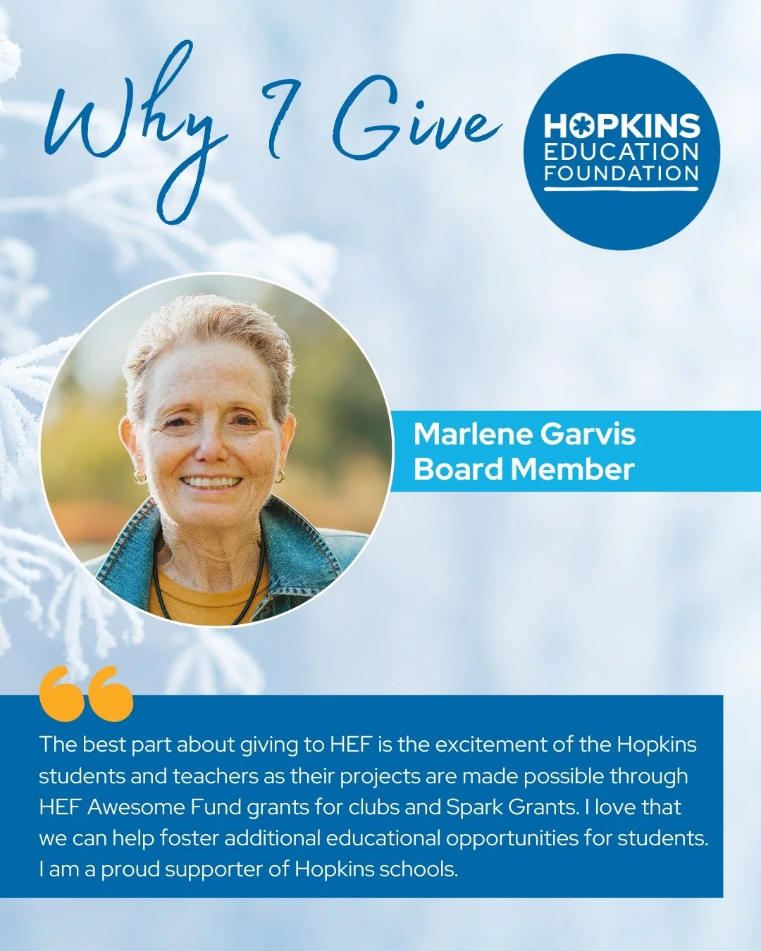 🎉 Support Our Future Leaders!
As the year ends, let&rsquo;s unite to uplift Hopkins' future leaders. Your donations can spark creativity and innovation. Make a difference today&mdash;Contribute at the link in bio.